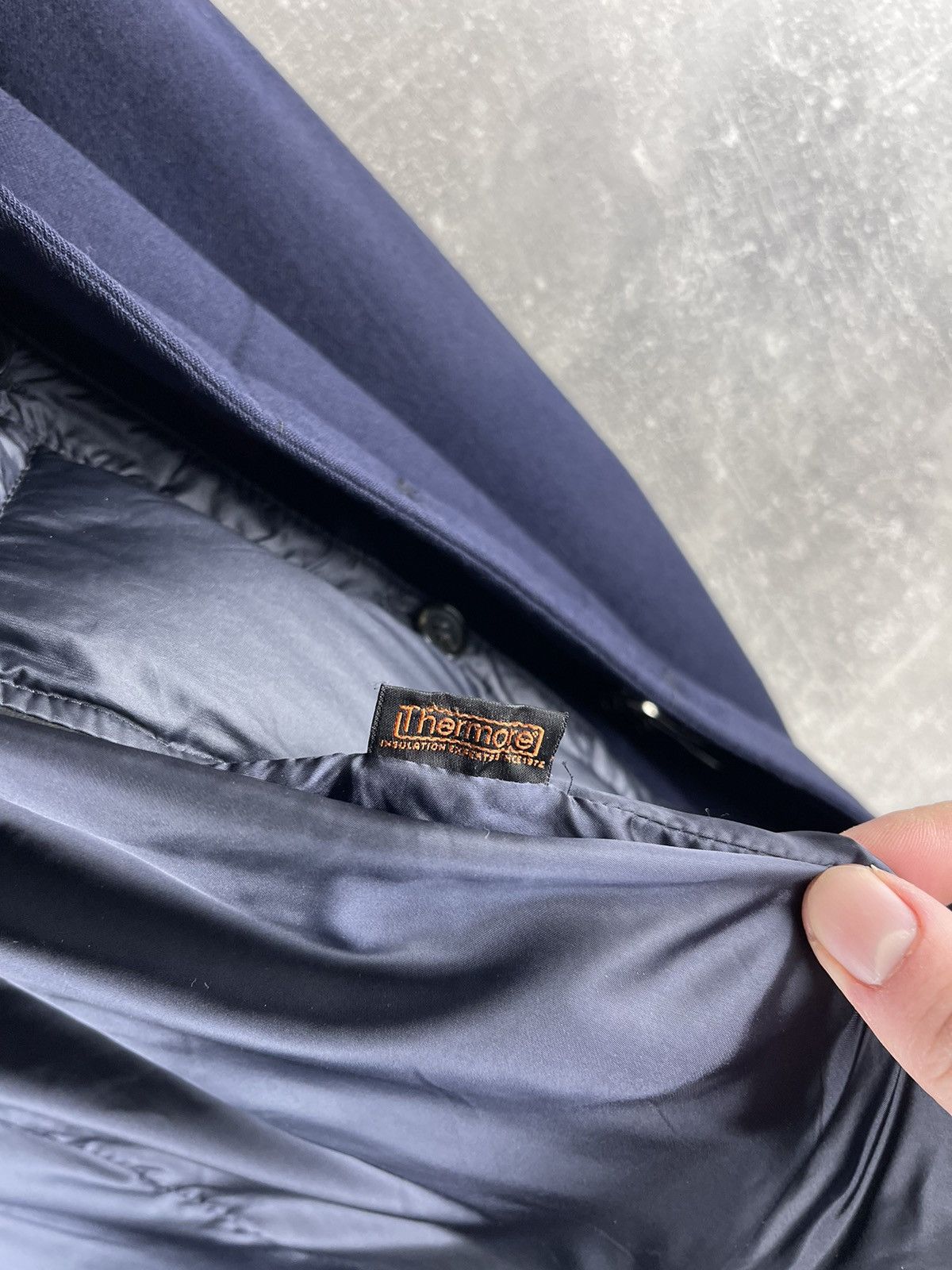Montecore Montecore Luxury Navy Down Zip Button Quilted Coat Jacket Size US L / EU 52-54 / 3 - 15 Thumbnail