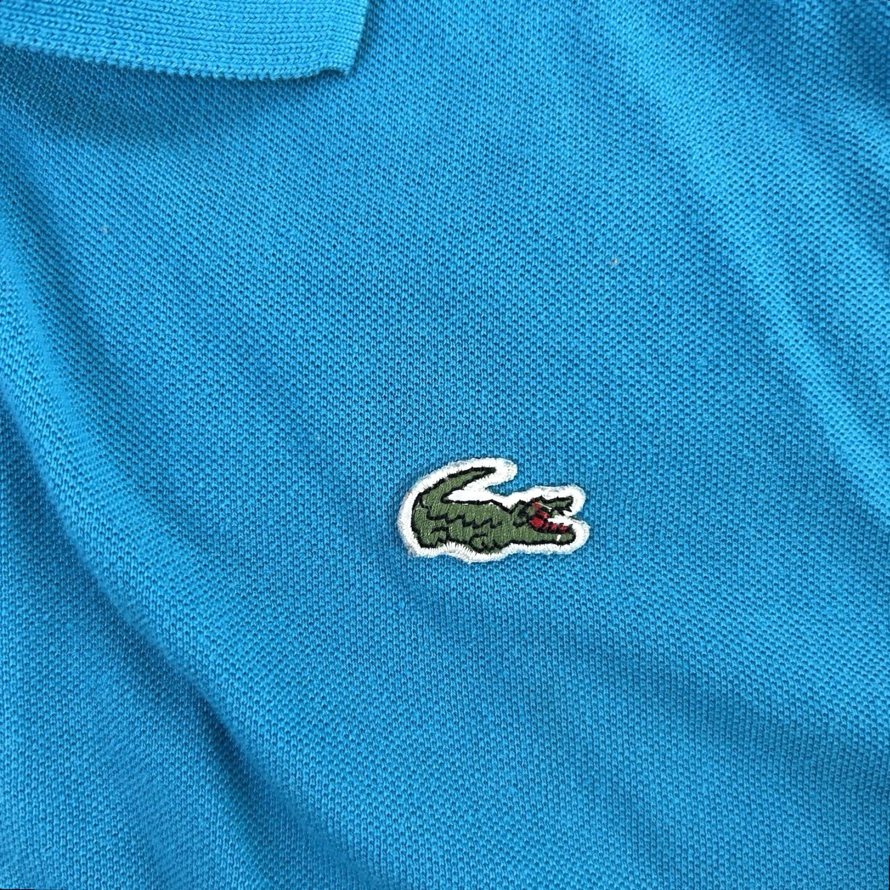 Lacoste VINTAGE Lacoste Polo Shirt Mens M Blue Preppy Golf Tennis Croc Logo 80s Mens Regular Short Sleeve Button Collared Knit Cotton Logo 80s Size US M / EU 48-50 / 2 - 4 Thumbnail