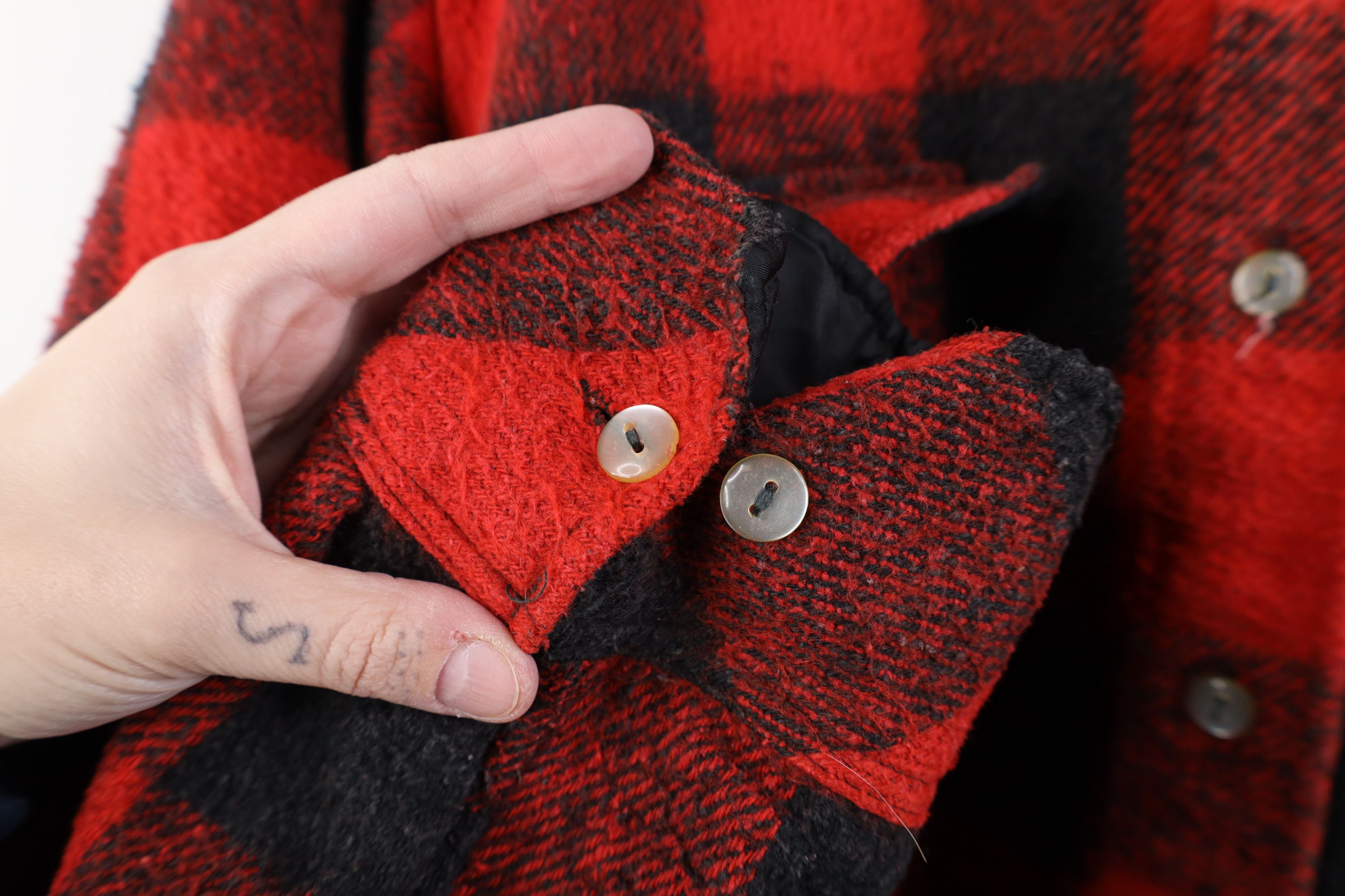 Vintage Vintage 50s 60s Streetwear Flannel Shirt Jacket Jac Plaid Size US L / EU 52-54 / 3 - 5 Thumbnail