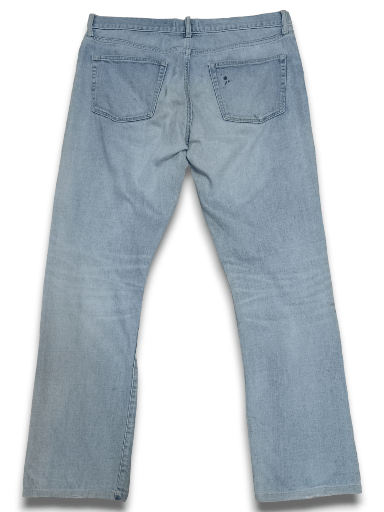 Japanese Brand × Uniqlo Vintage Uniqlo Selvedge Patched Loose Jeans 36x31 Size US 36 / EU 52 - 2 Thumbnail