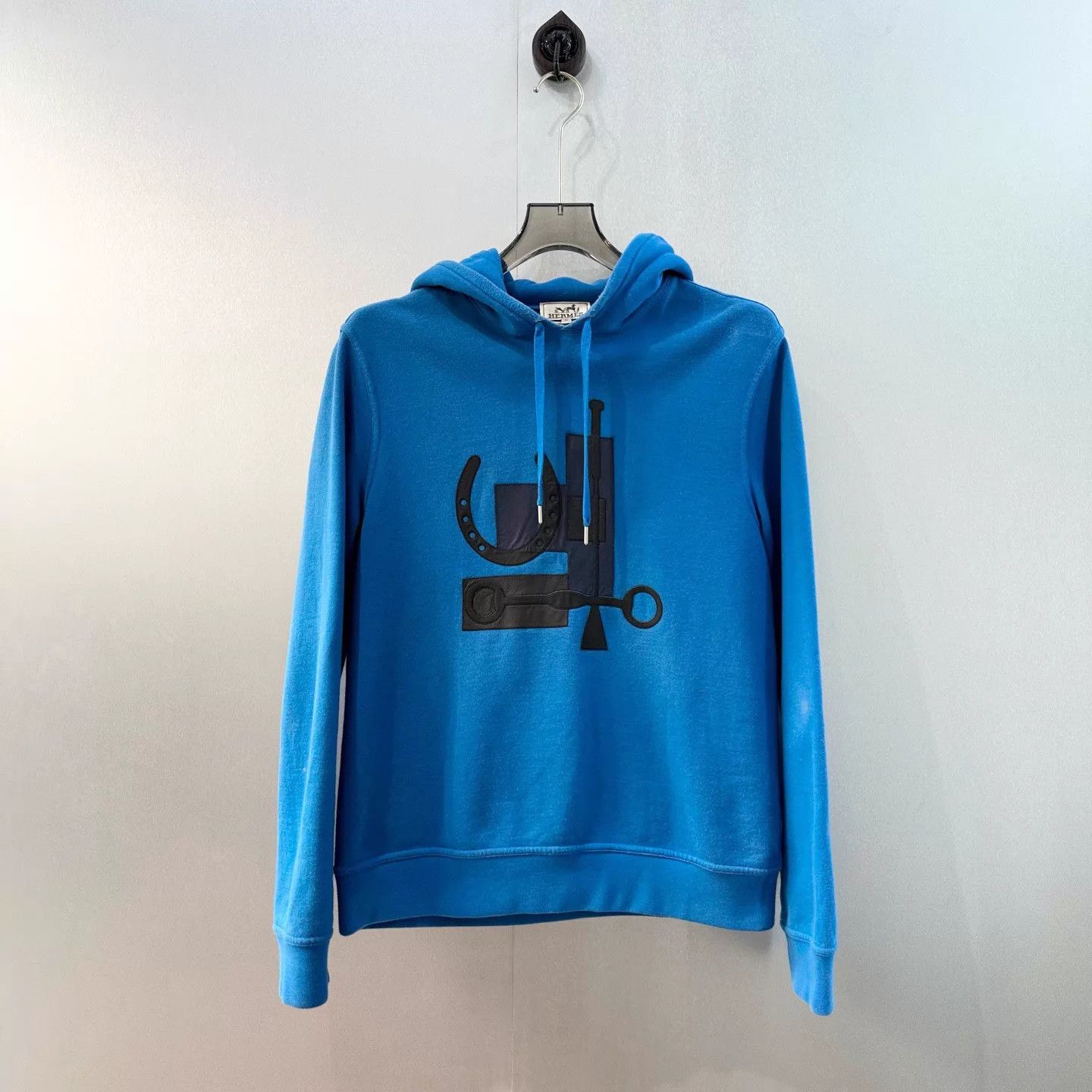 Hermes Hermes colorblocked leather blue hoodie M Size M / US 6-8 / IT 42-44 - 1 Thumbnail