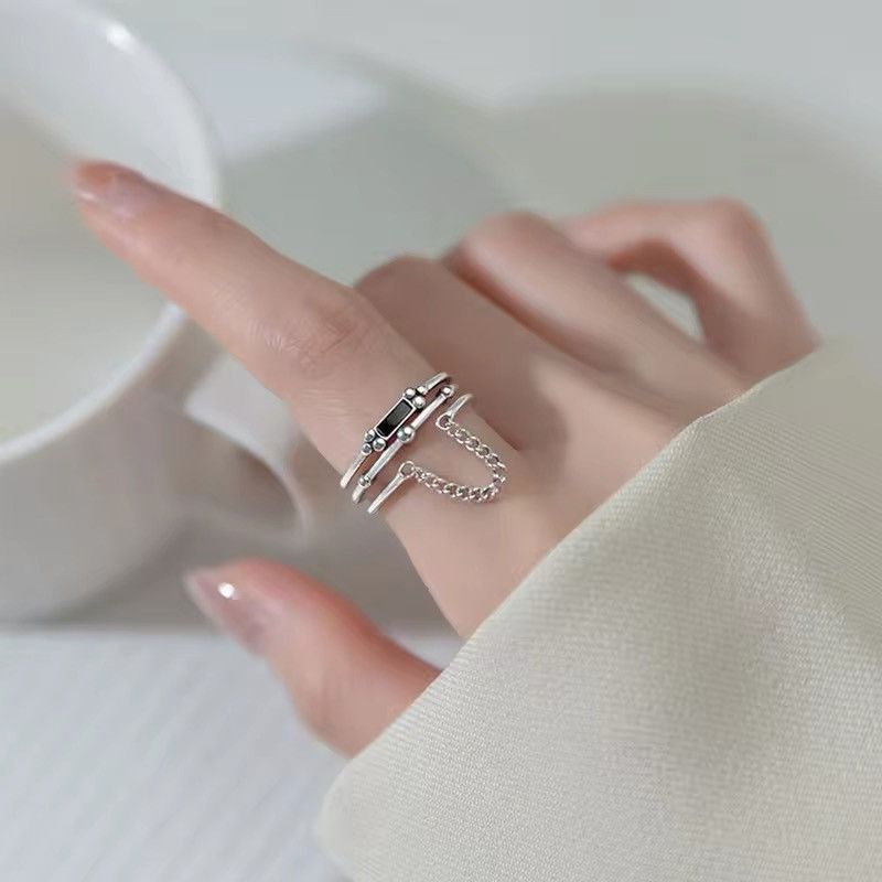 Jewelry × Vintage Multilayer Chain Elegant Rings Size ONE SIZE - 3 Thumbnail
