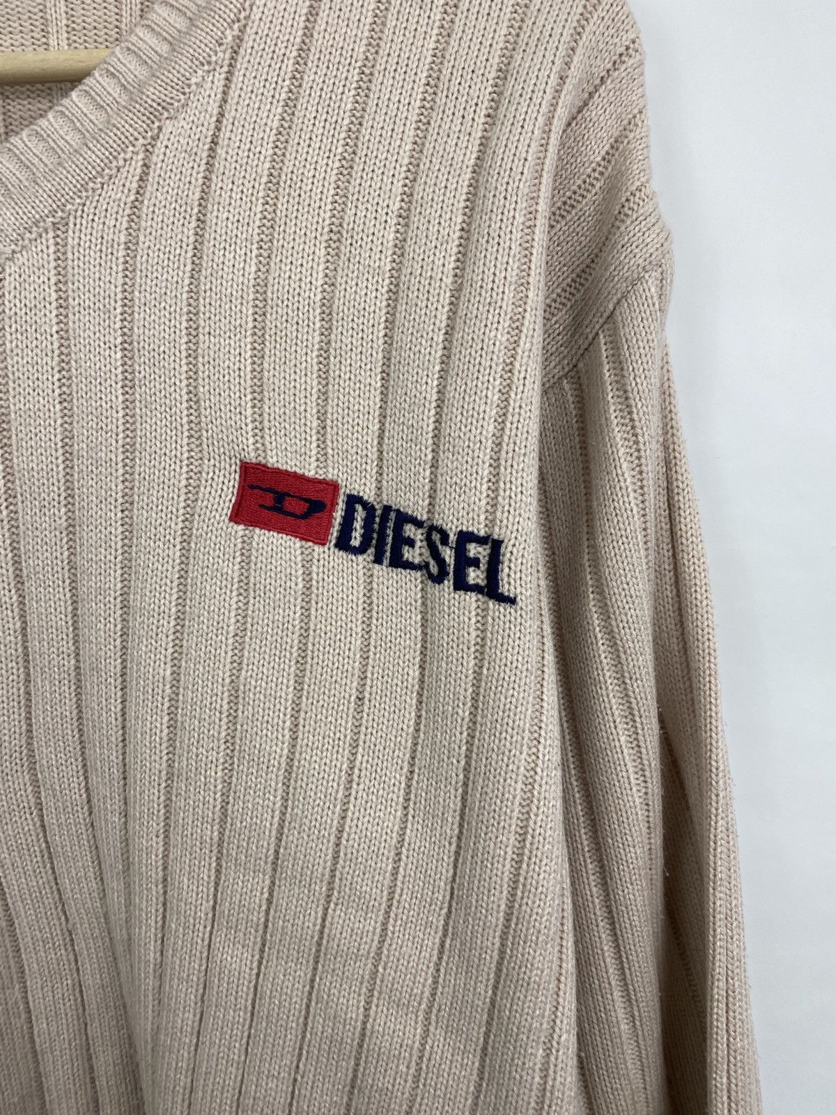 Diesel 🇺🇸 Vintage 90s Diesel Sweater Rare Retro Hype Y2K Size US L / EU 52-54 / 3 - 4 Thumbnail