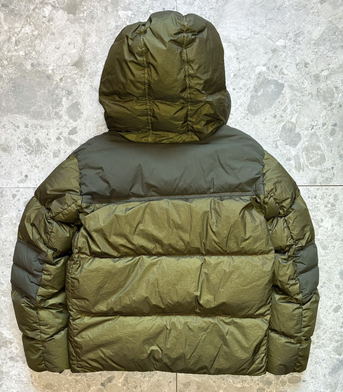 Ten C Ten c Mid Layer Down Jacket – Olive – Size 46 Size US M / EU 48-50 / 2 - 2 Thumbnail