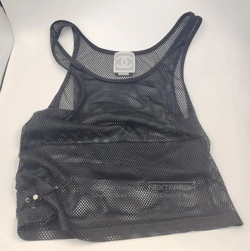 Chanel Chanel Black Mesh Women's Pullover Top . Size S / US 4 / IT 40 - 1 Thumbnail
