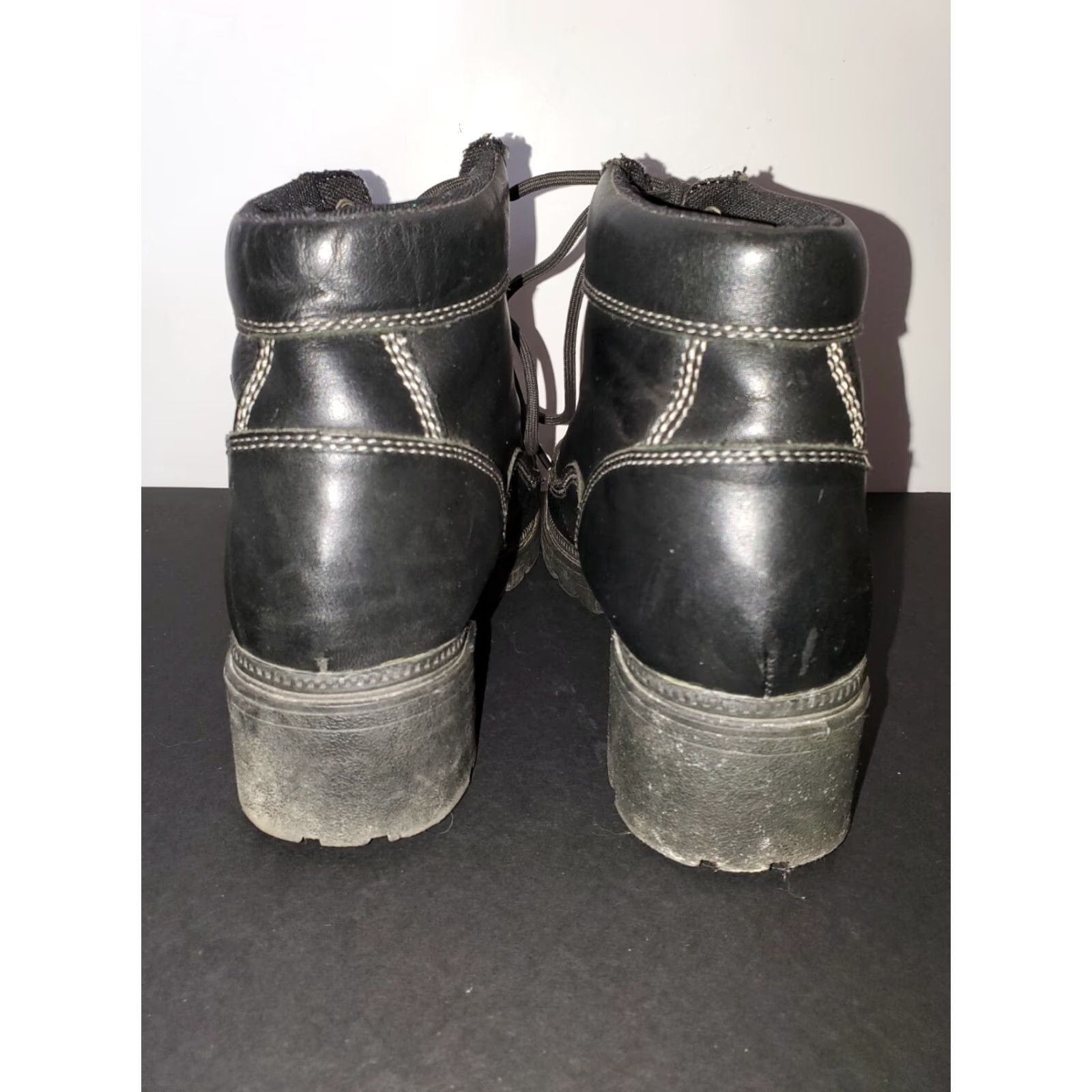 Harley Davidson Harley-Davidson Signature Black Leather Motorcycle Ankle Boot Women's 9 Size US 9 / IT 39 - 3 Thumbnail
