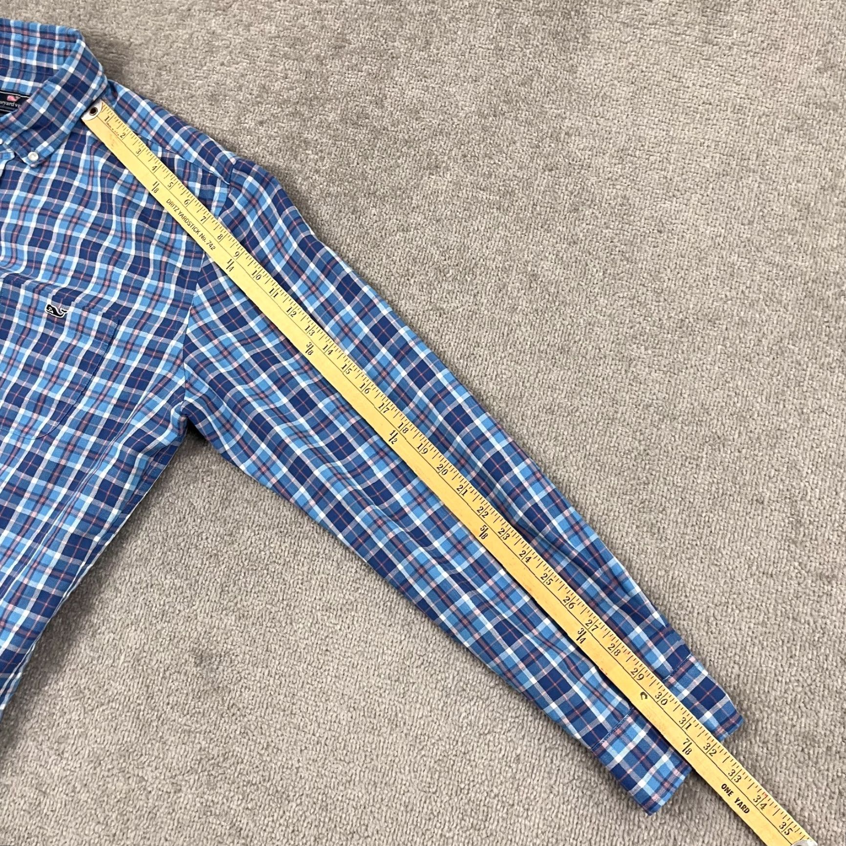 Vineyard Vines Vineyard Vines Tucker Shirt Mens XL Classic Performance Plaid Button-Down Preppy Shirt Button-Up Men’s XL Classic Plaid Blue 100% Cotton Size US XL / EU 56 / 4 - 7 Thumbnail