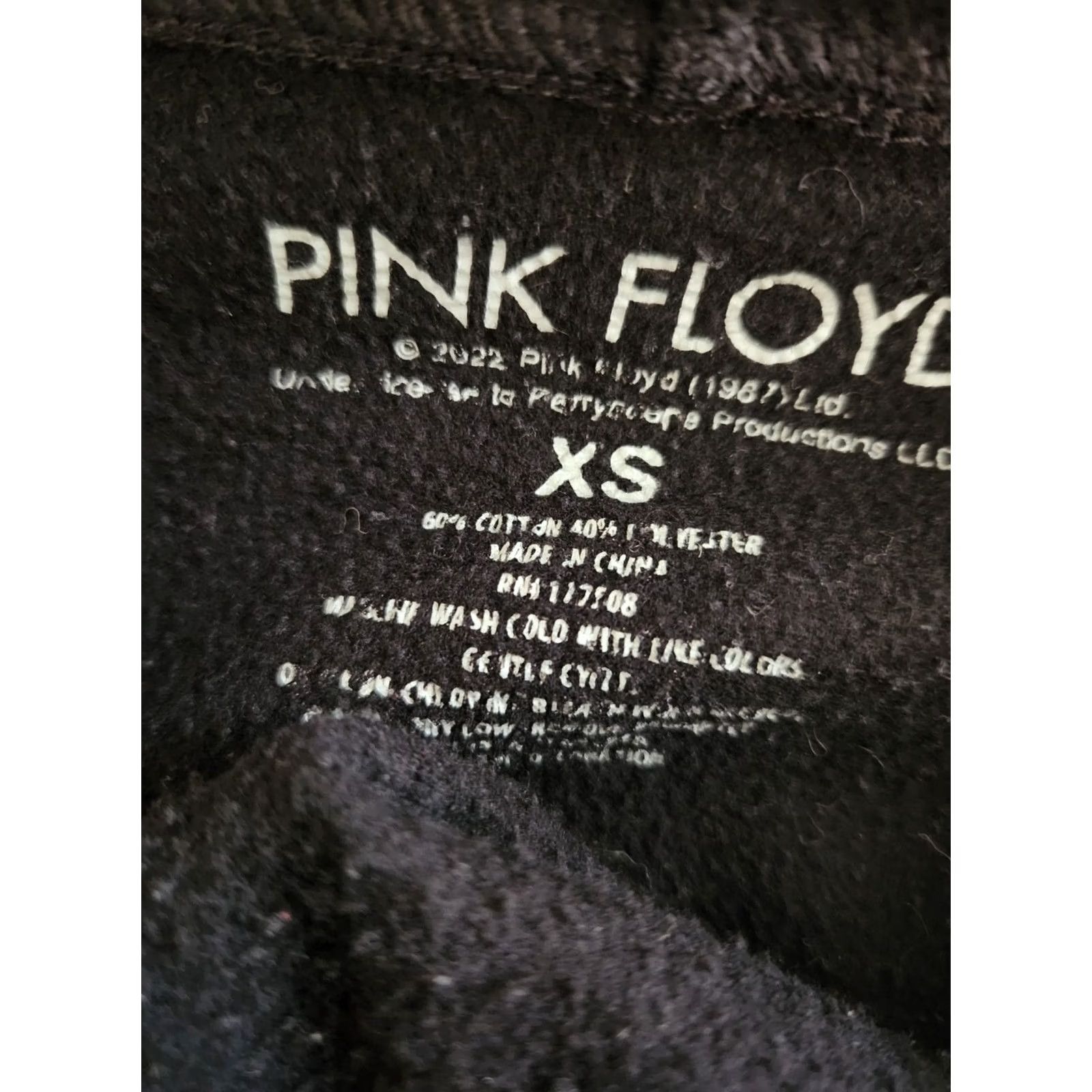 Vintage Pink Floyd Hoodie Women's Long Sleeve Graphic Pullover XS Black Size XS / US 0-2 / IT 36-38 - 2 Thumbnail