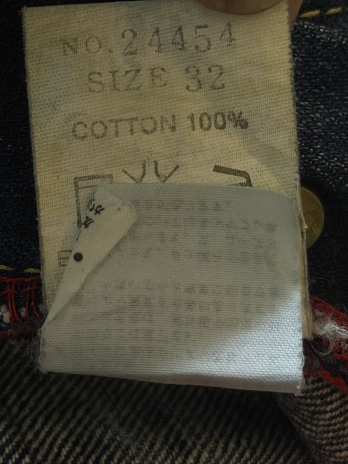 Eternal Vintage Japan Eternal Mud Wash Faded Whisker Straight Leg Size US 35 - 8 Thumbnail