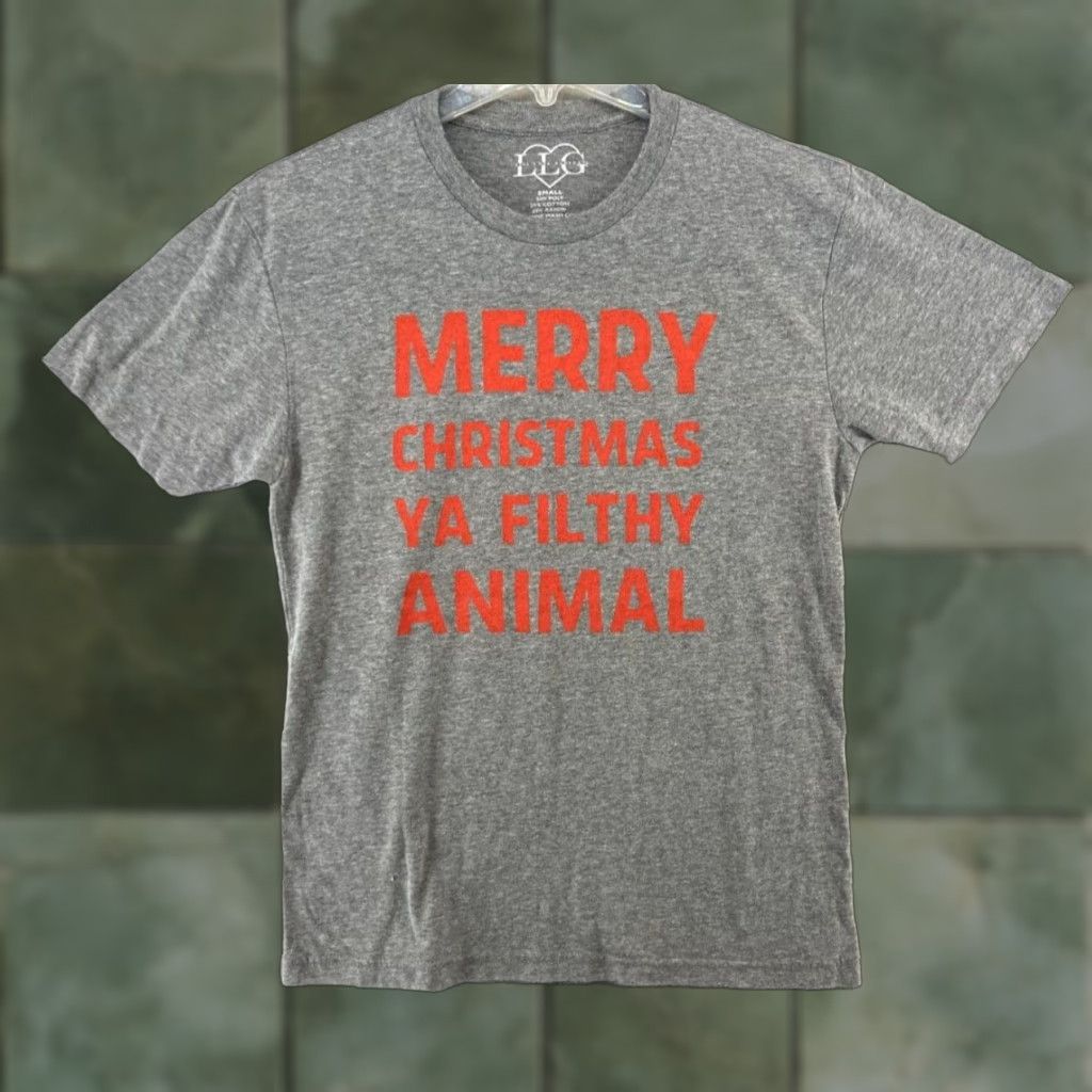 Vintage Live Love Gameday T-Shirt Womens Small Gray 90s Christmas Movies Shirt Mens Girls Boys Size S / US 4 / IT 40 - 1 Thumbnail