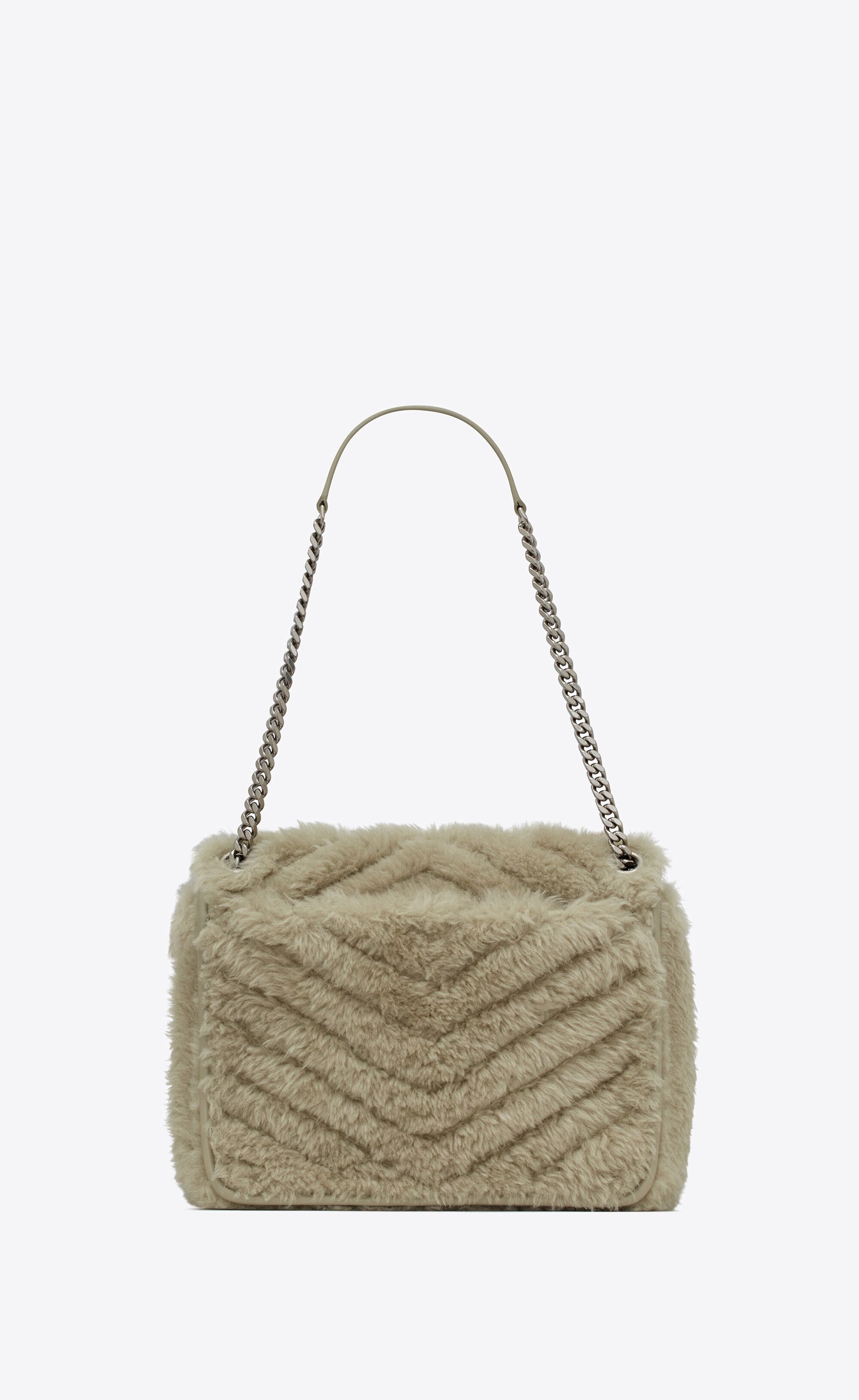 Saint Laurent Paris o1s1wg110225 Size: OS / 633187 Niki Shearling Bag in Beige Size ONE SIZE - 2 Thumbnail