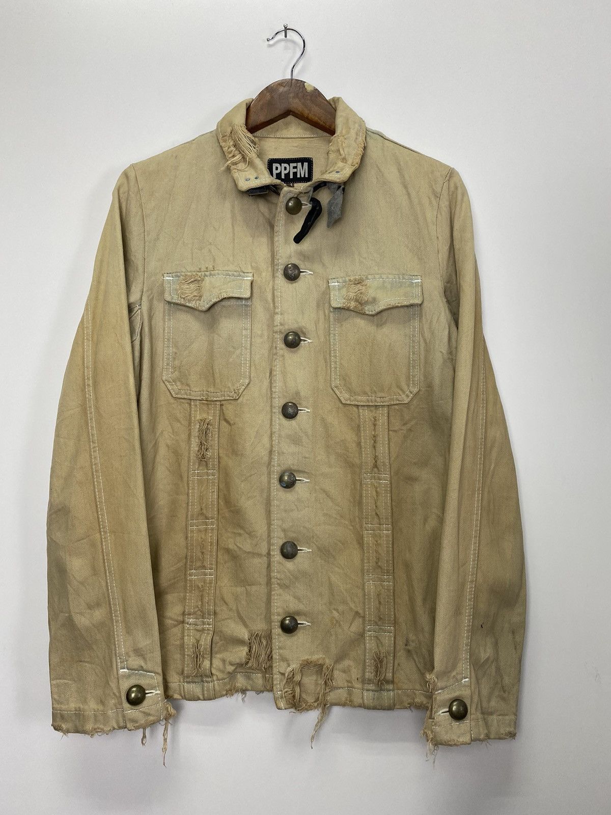 PPFM × Vintage Vintage PPFM Distress denim jacket Size US M / EU 48-50 / 2 - 10 Thumbnail