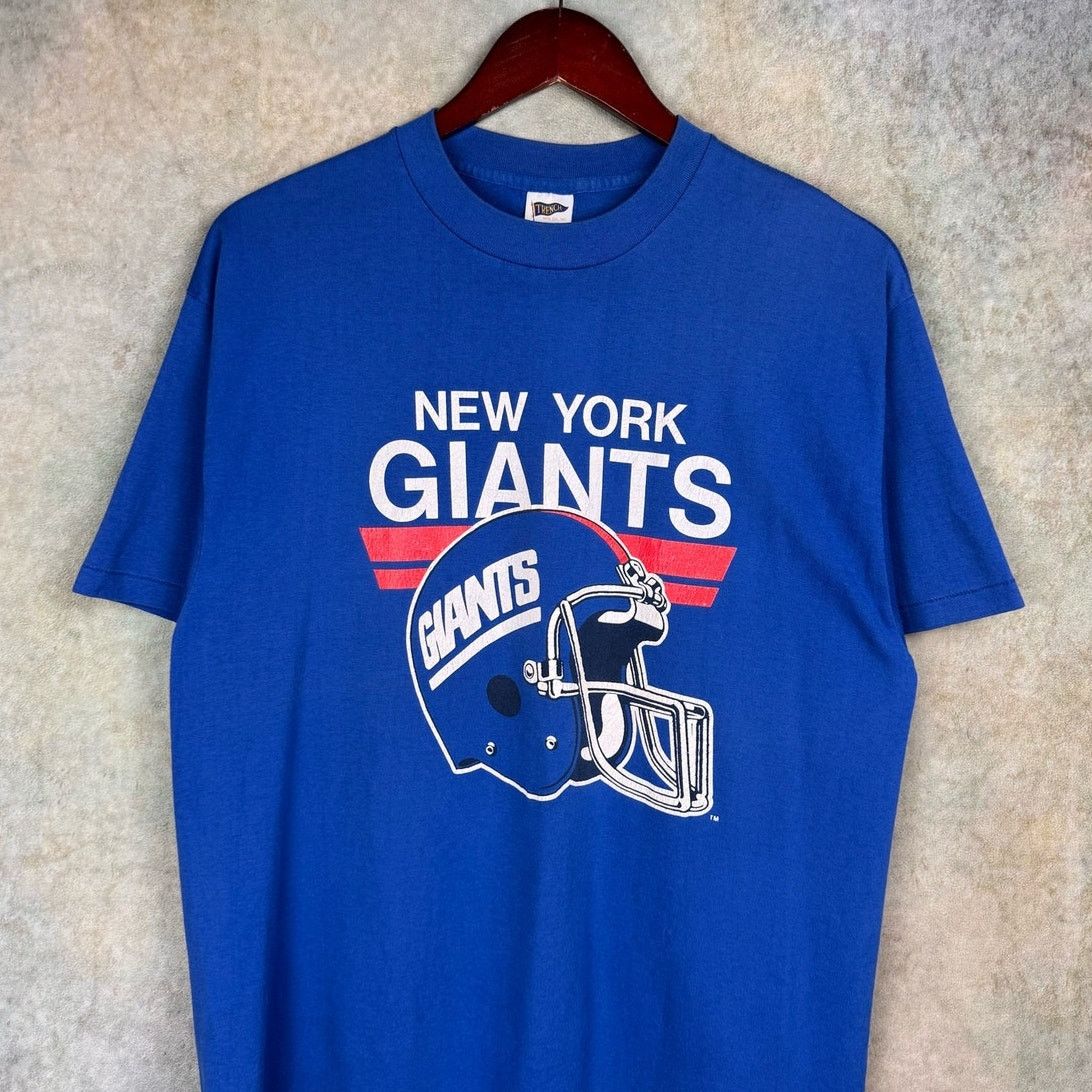 NFL × Vintage VTG 80s New York Giants T Shirt Sz XL NFL Football Size US XL / EU 56 / 4 - 2 Thumbnail