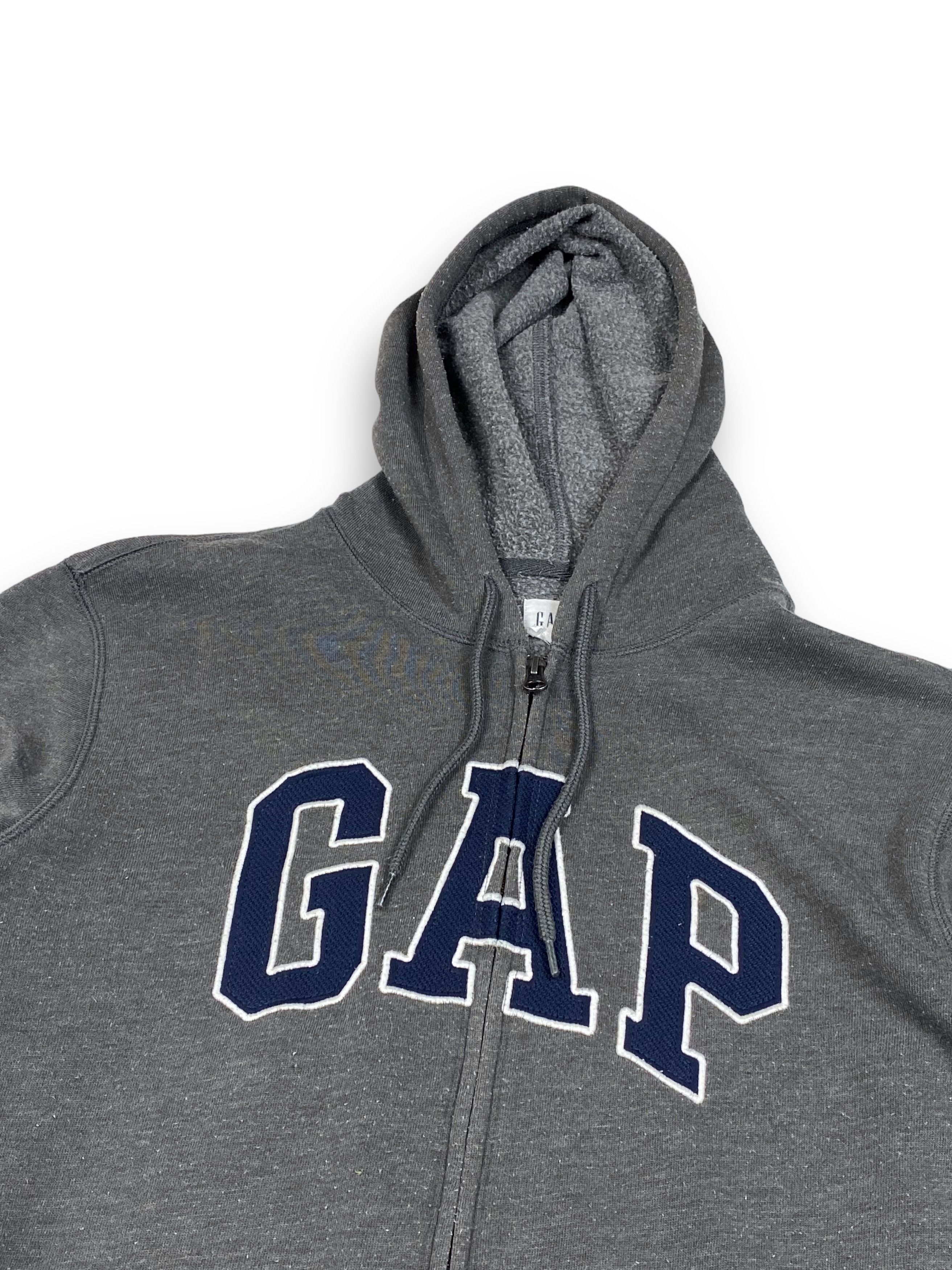 Gap Vintage GAP Grey Big Logo Zip Hoodie M742 Size US S / EU 44-46 / 1 - 4 Thumbnail
