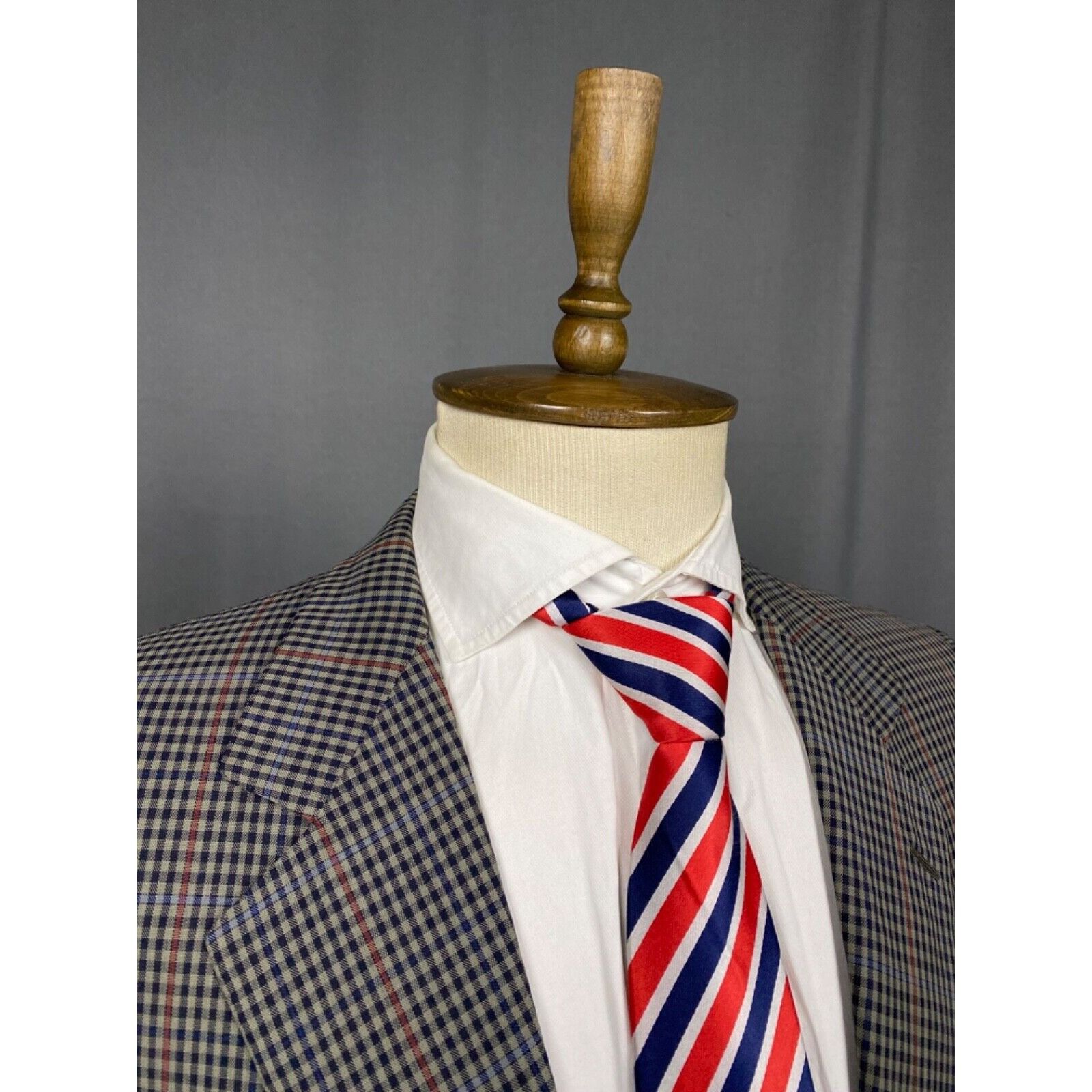 Brioni Brioni Men's Gray Checked Wool Blazer Sportcoat Jacket Size Size 50R - 6 Thumbnail