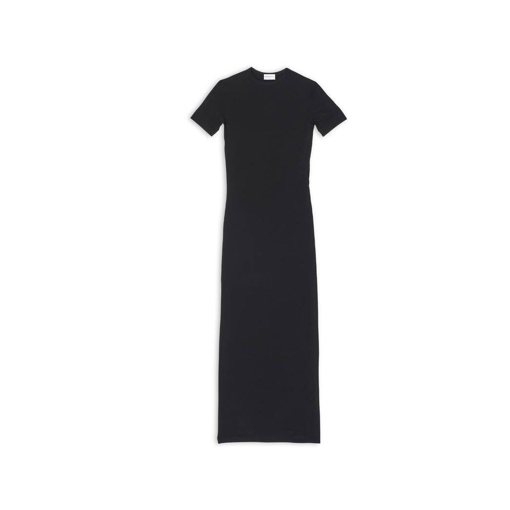 Balenciaga o1bcso1str1024 Superlong Stretch Dress in Black Size XS / US 0-2 / IT 36-38 - 1 Thumbnail