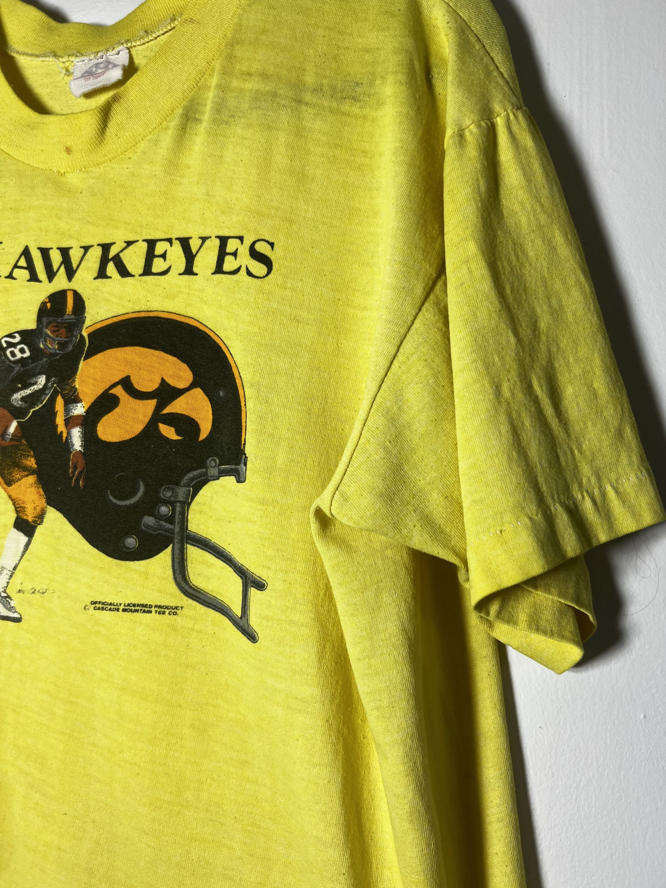 Vintage Vintage 1982 Iowa Hawkeys Rose Bowl Graphic T-Shirt Size US M / EU 48-50 / 2 - 3 Thumbnail
