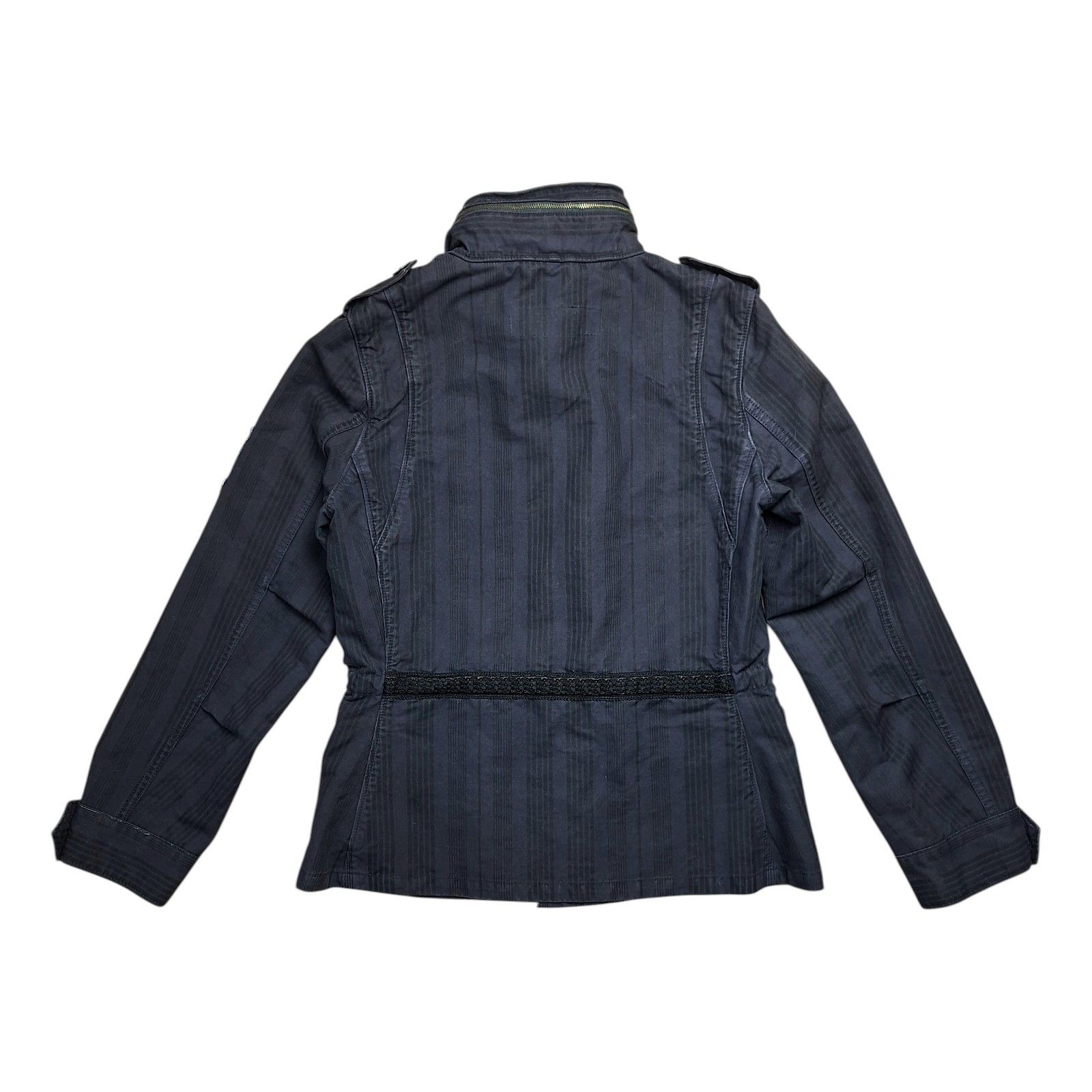 CLOSED Vintage CLOSED Authentic Military Jacket Navy Grey Striped Size M / US 6-8 / IT 42-44 - 9 Thumbnail