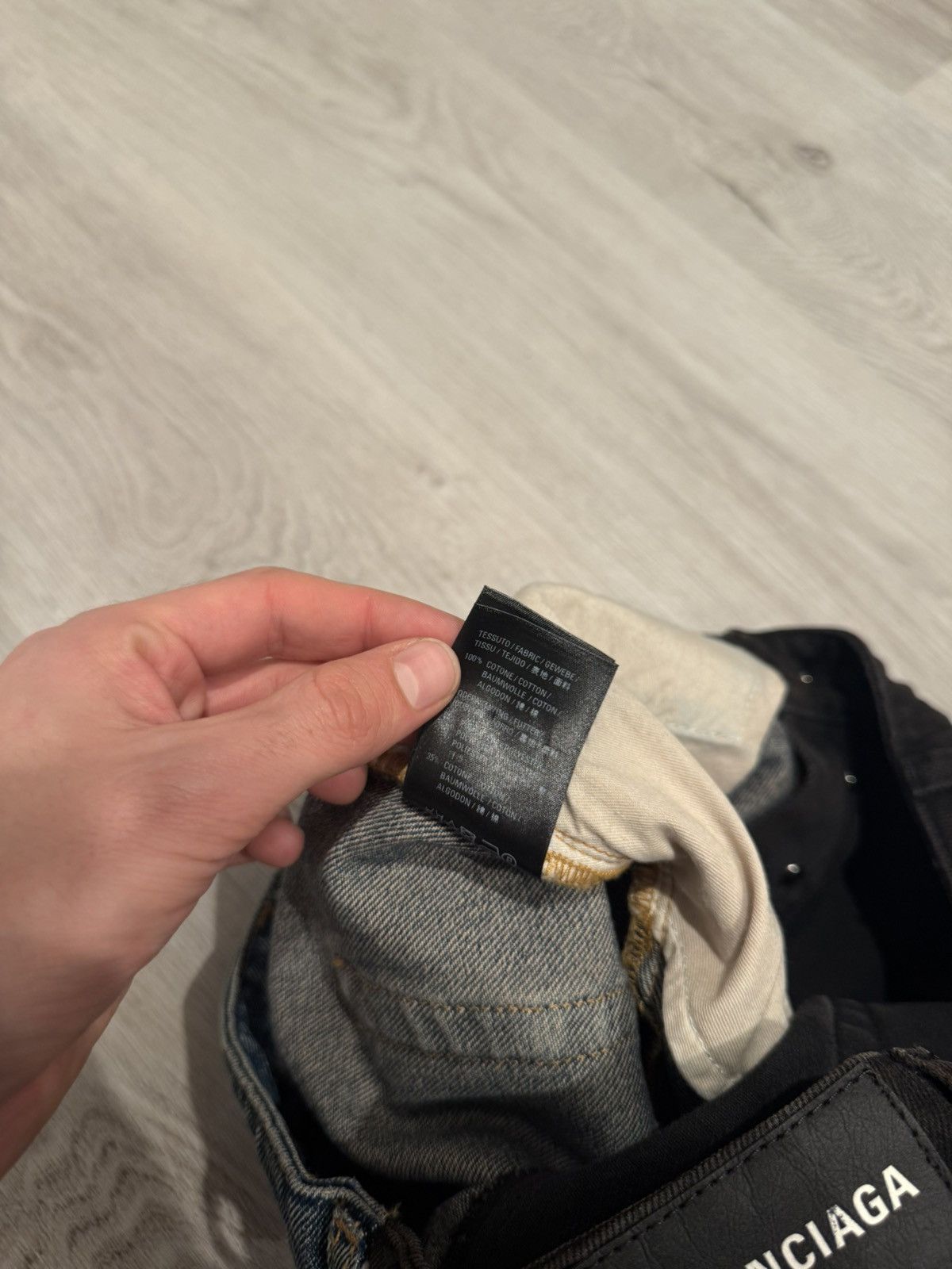 Balenciaga f/w 2019 split 50/50 denim!! Size US 28 / EU 44 - 8 Thumbnail