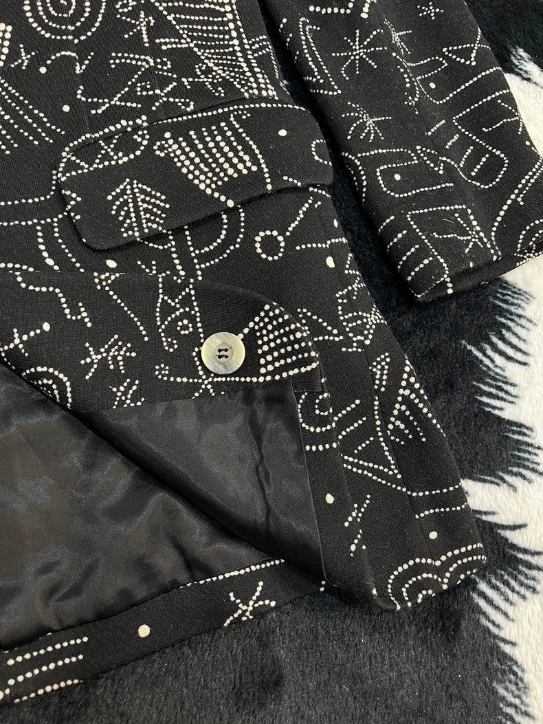 Kenzo KENZO Fun pattern wool mid-length suit jacket Size XS / US 0-2 / IT 36-38 - 6 Thumbnail