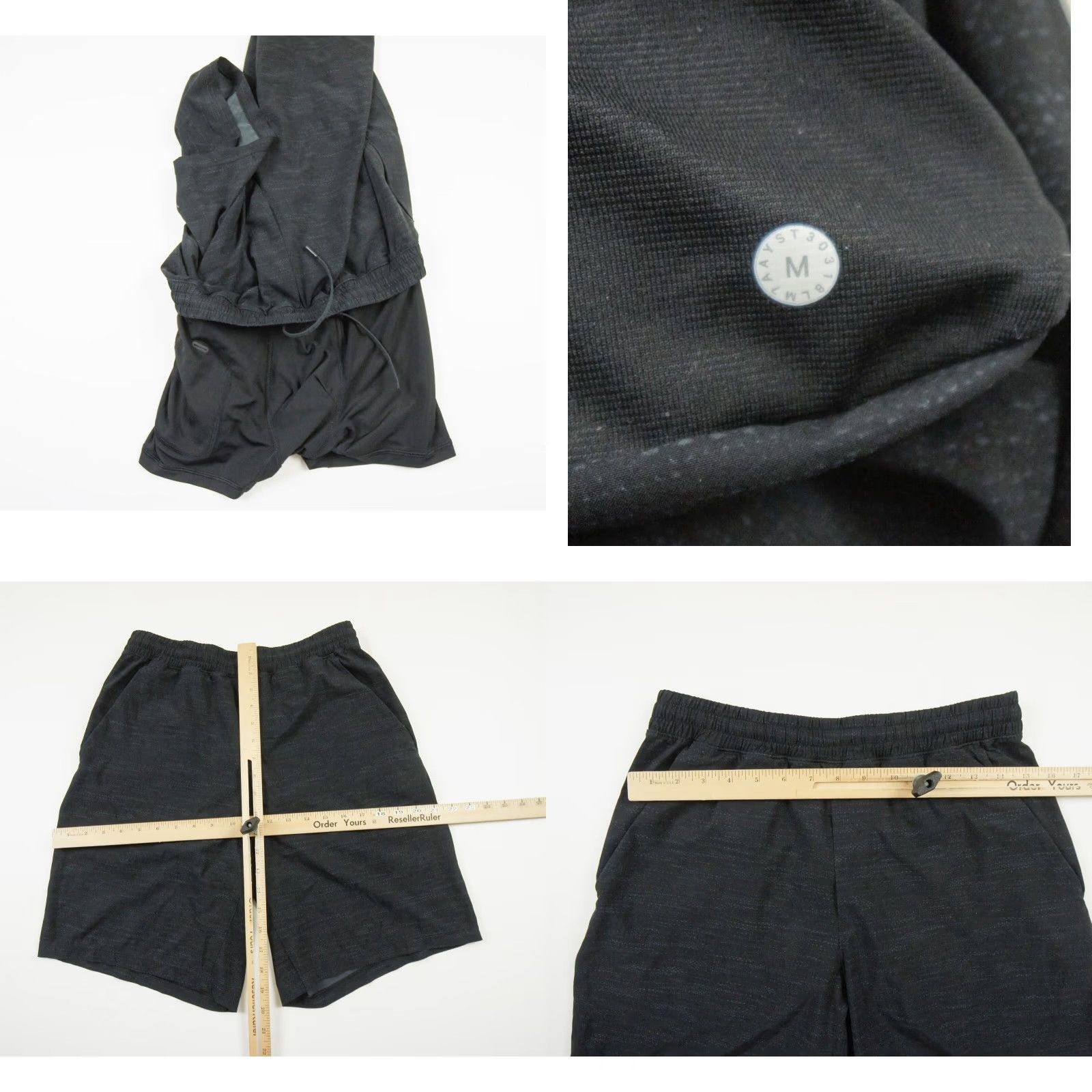 Lululemon VINTAGE Lululemon Men's 9" Activewear Shorts Casual Workout Stretch Gym Small Black Size US 31 - 8 Thumbnail