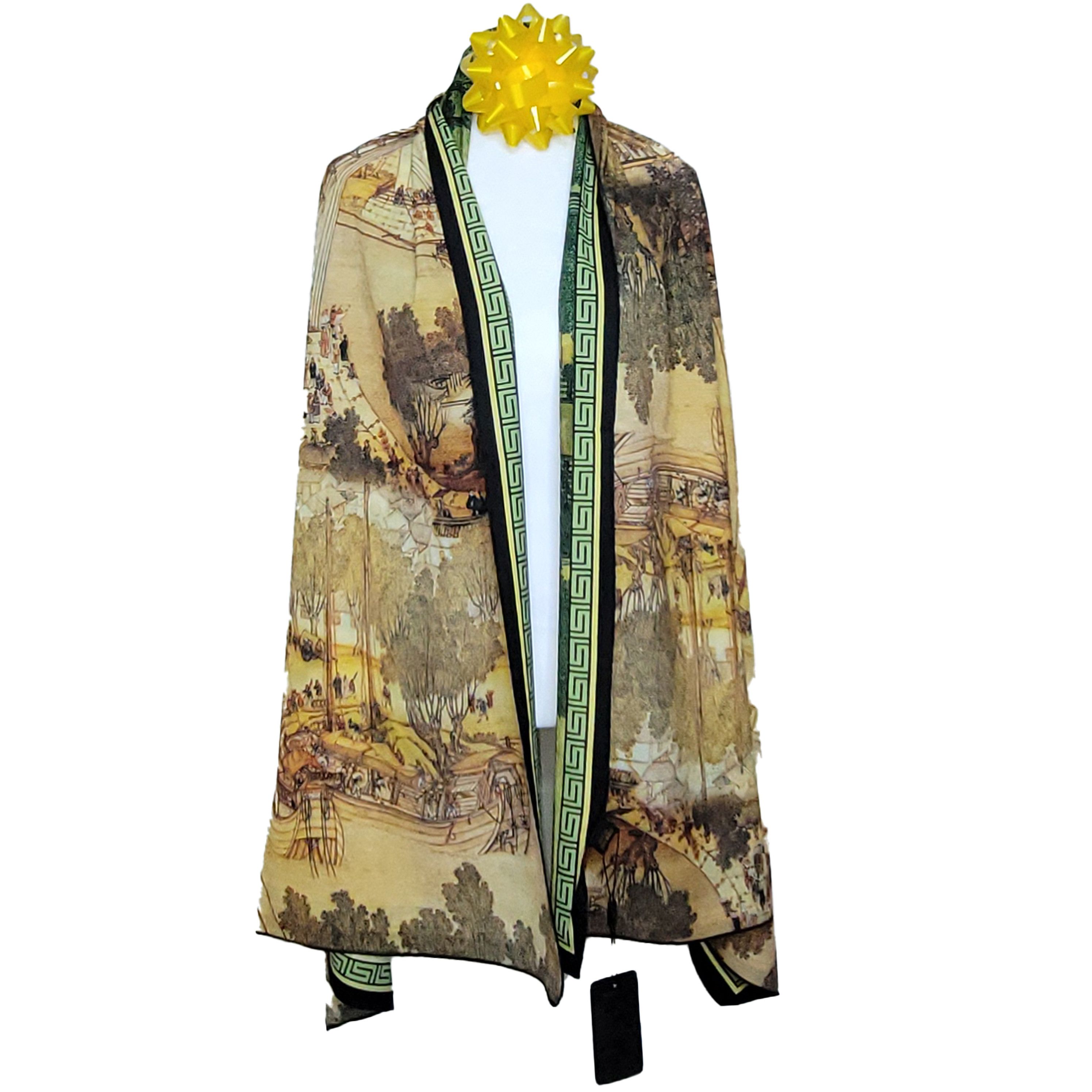 Other Double-Sided Silk Scarf 27"x70" Long Rectangle 3306 Size ONE SIZE - 3 Thumbnail