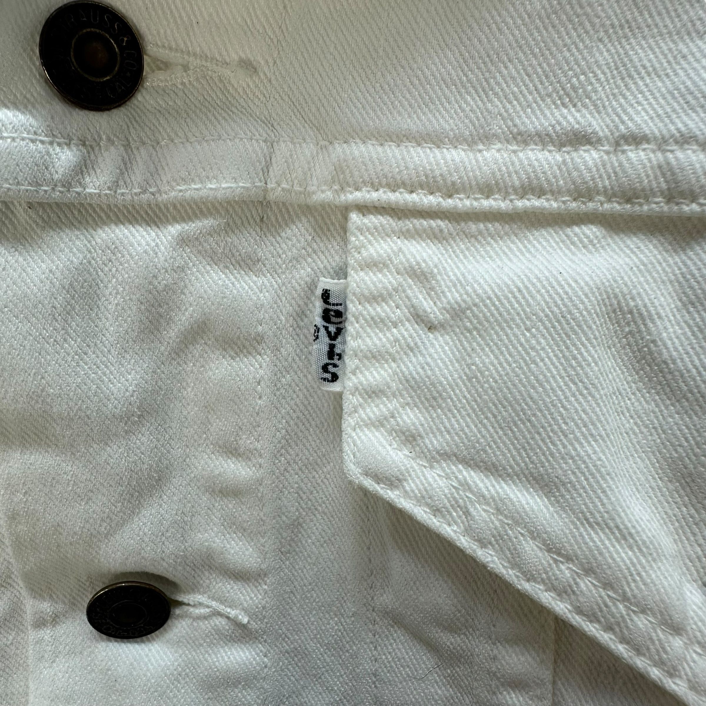 Levi's Vintage LEVI'S 70505 White Denim Jacket White Tab #A42-0965 Size US M / EU 48-50 / 2 - 3 Thumbnail