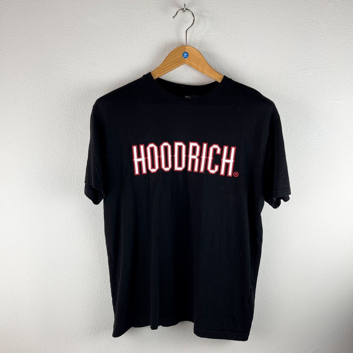 Hoodrich × Vintage HOODRICH Black Short Sleeve T Shirt S Size US S / EU 44-46 / 1 - 1 Thumbnail