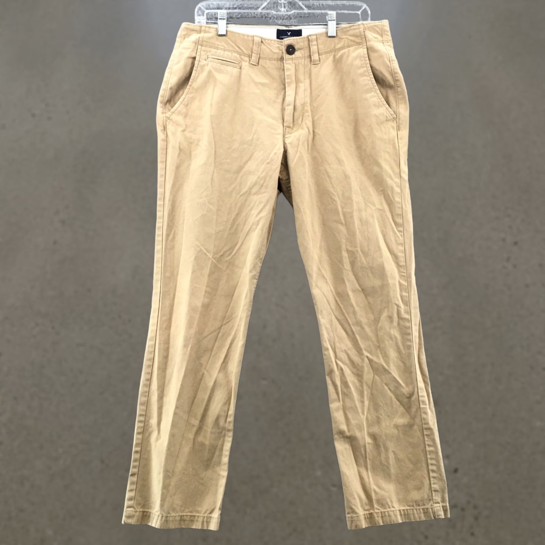 American Eagle Outfitters American Eagle Outfitters Original Straight Pants Mens 33/32 Beige Cotton Regular Straight Pants Mens Beige Cotton 34x30 Vintage No (if applicable) Size US 33 - 1 Thumbnail