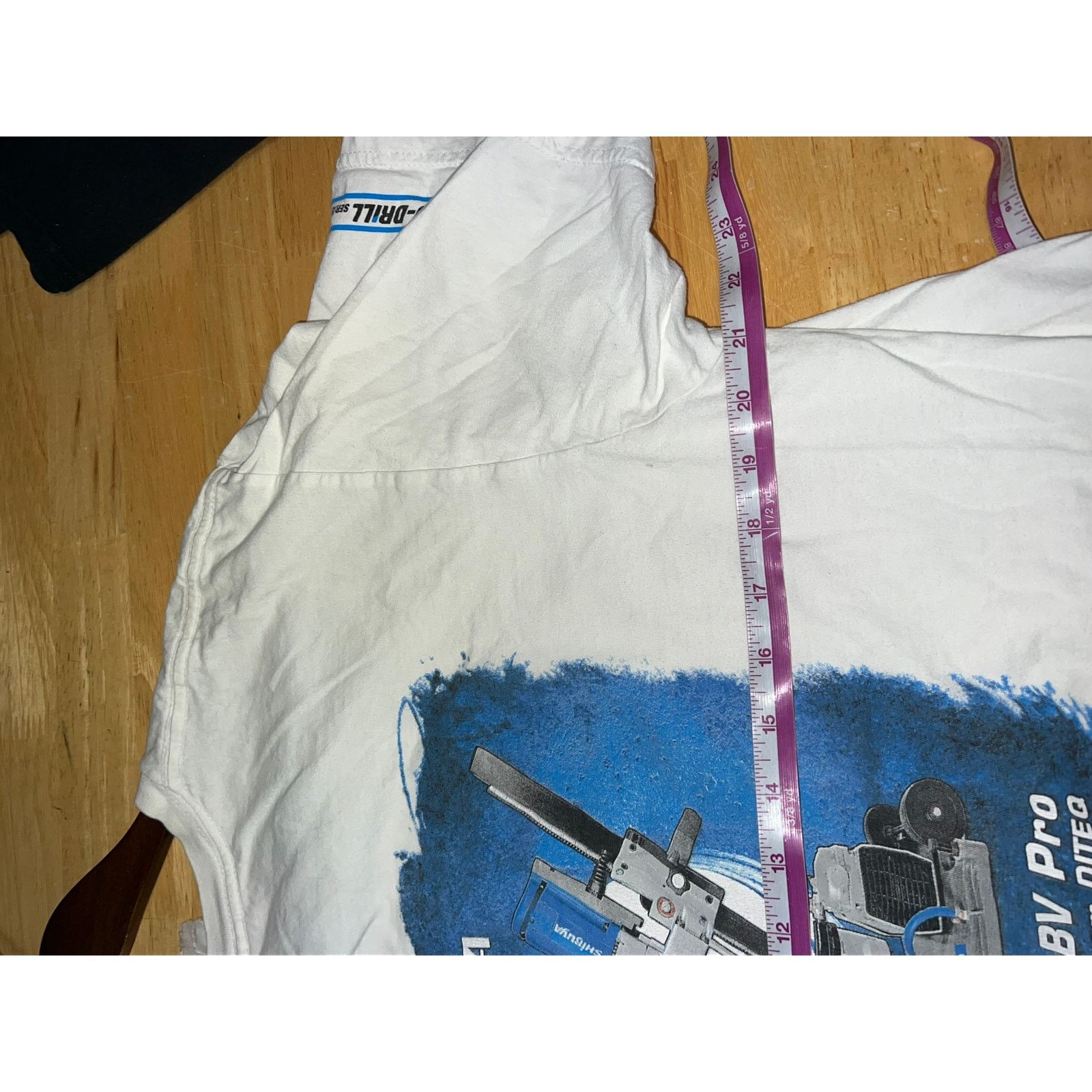 Vintage Vintage Tool Shirt Equipment Drilling Shibuya Graphic Tee L Size US L / EU 52-54 / 3 - 11 Thumbnail