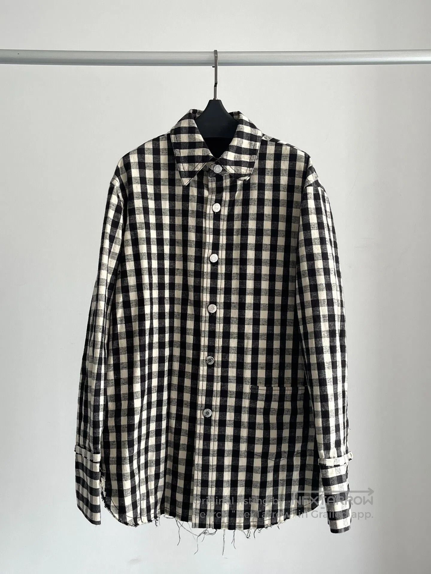 Helmut Lang Helmut Lang Checkered Cotton Shirt Jacket. Size US S / EU 44-46 / 1 - 2 Thumbnail