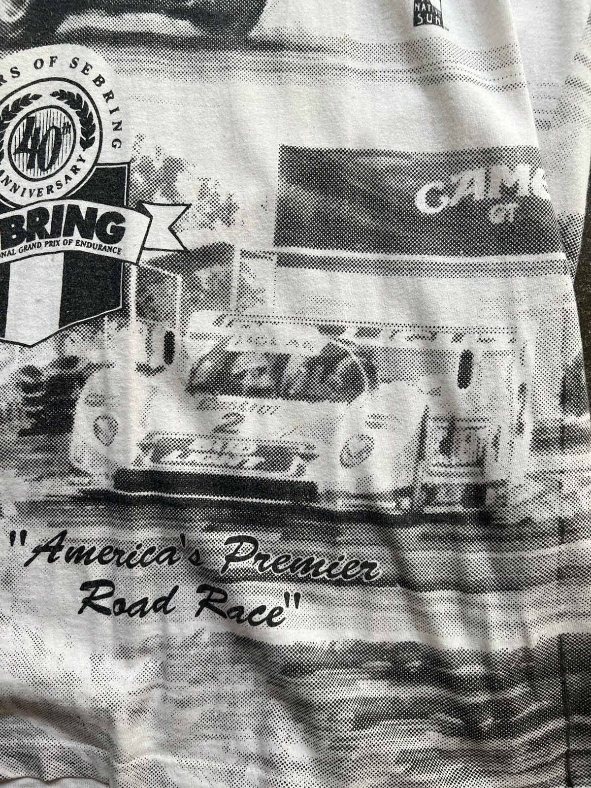 Vintage 1992 Sebring endurance race all over print t-shirt