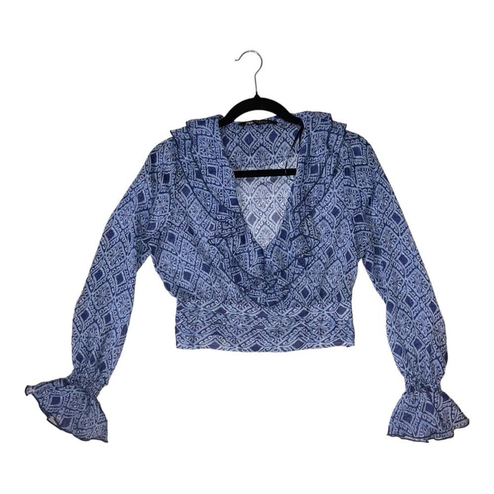 Zara Zara l Ruffle Boho Blouse XS Size XS / US 0-2 / IT 36-38 - 2 Thumbnail
