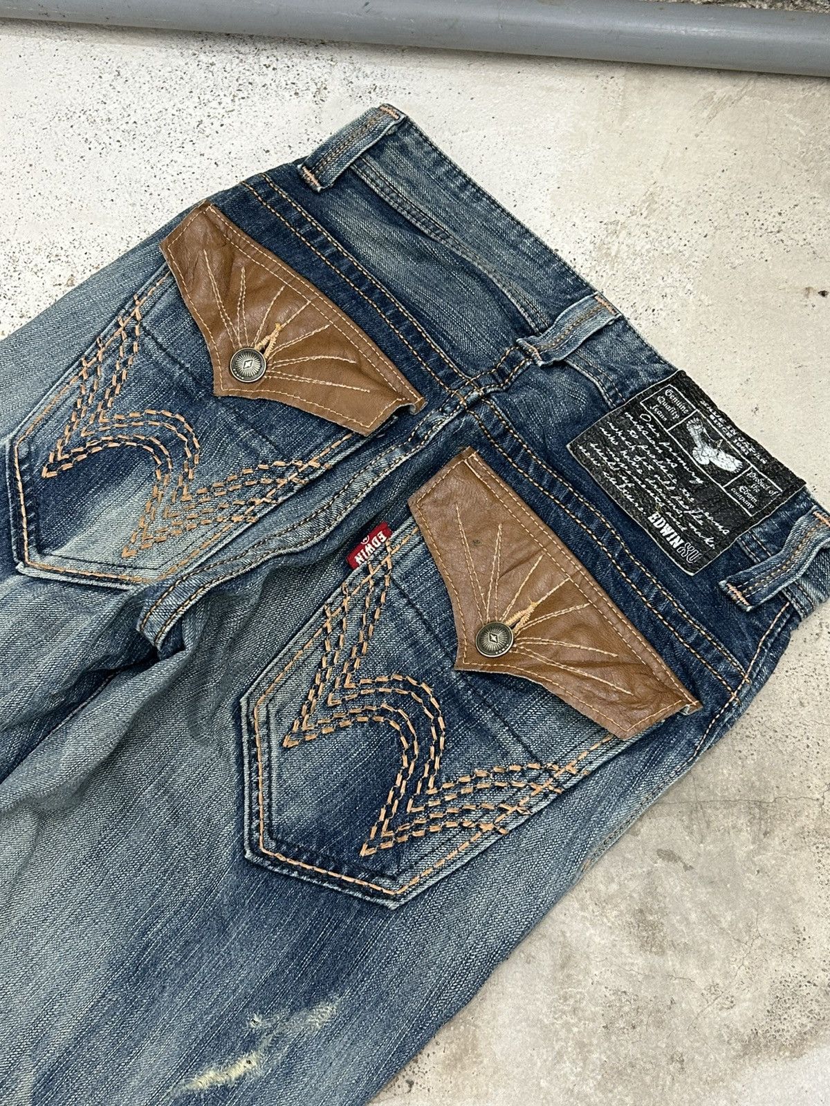 Hysteric Glamour Flared Edwin XV Mud Washed Distressed Size US 29 - 11 Thumbnail