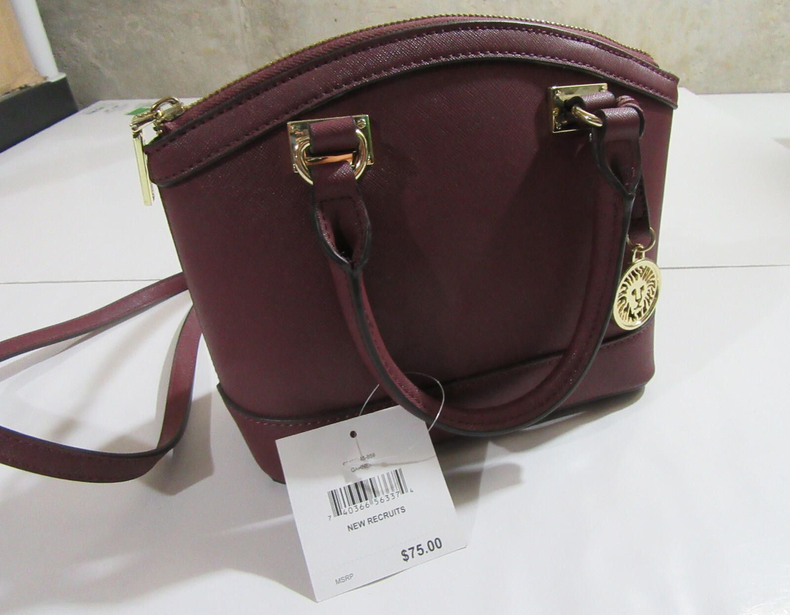 Designer Anne Klein New Recruits Crossbody Bag Garnet Burgundy NWT Size ONE SIZE - 2 Thumbnail