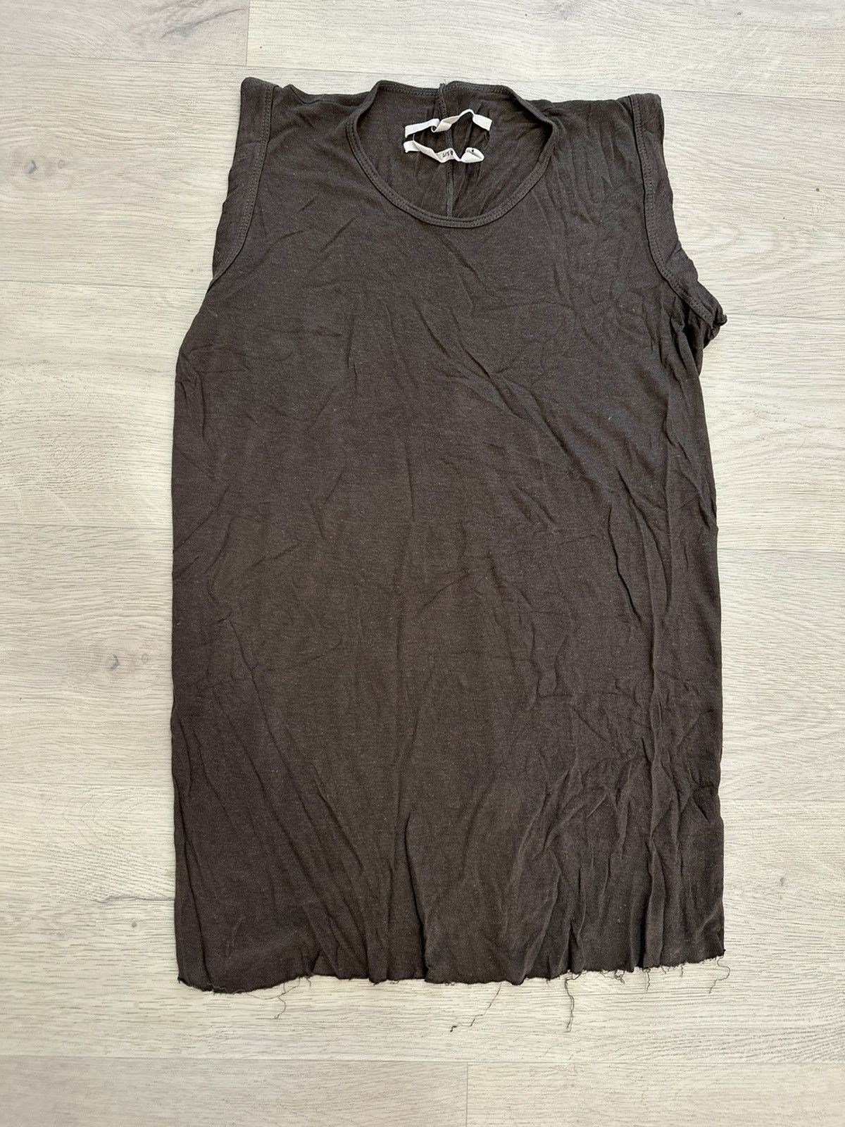 Pre-owned Rick Owens Ss 2002 Vapor Tank In Brown