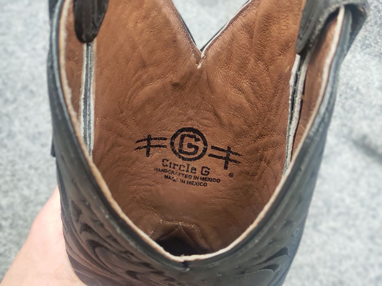 Sendra Circle G Cowboy Western Leather square Boots Vintage Shoes Size US 9 / IT 39 - 15 Thumbnail