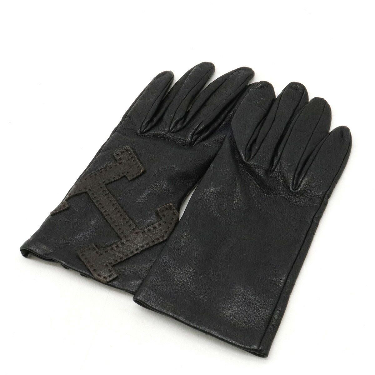 Hermes Hermes Hermes Leather H Logo Gloves Gloves Leather Gloves DUTY FREE for USA Size ONE SIZE - 1 Thumbnail