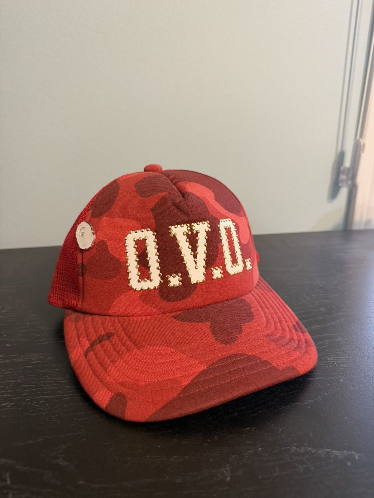 Bape BAPE X JJJJOUND COLOR CAMO COLLEGE MESH CAP | Grailed