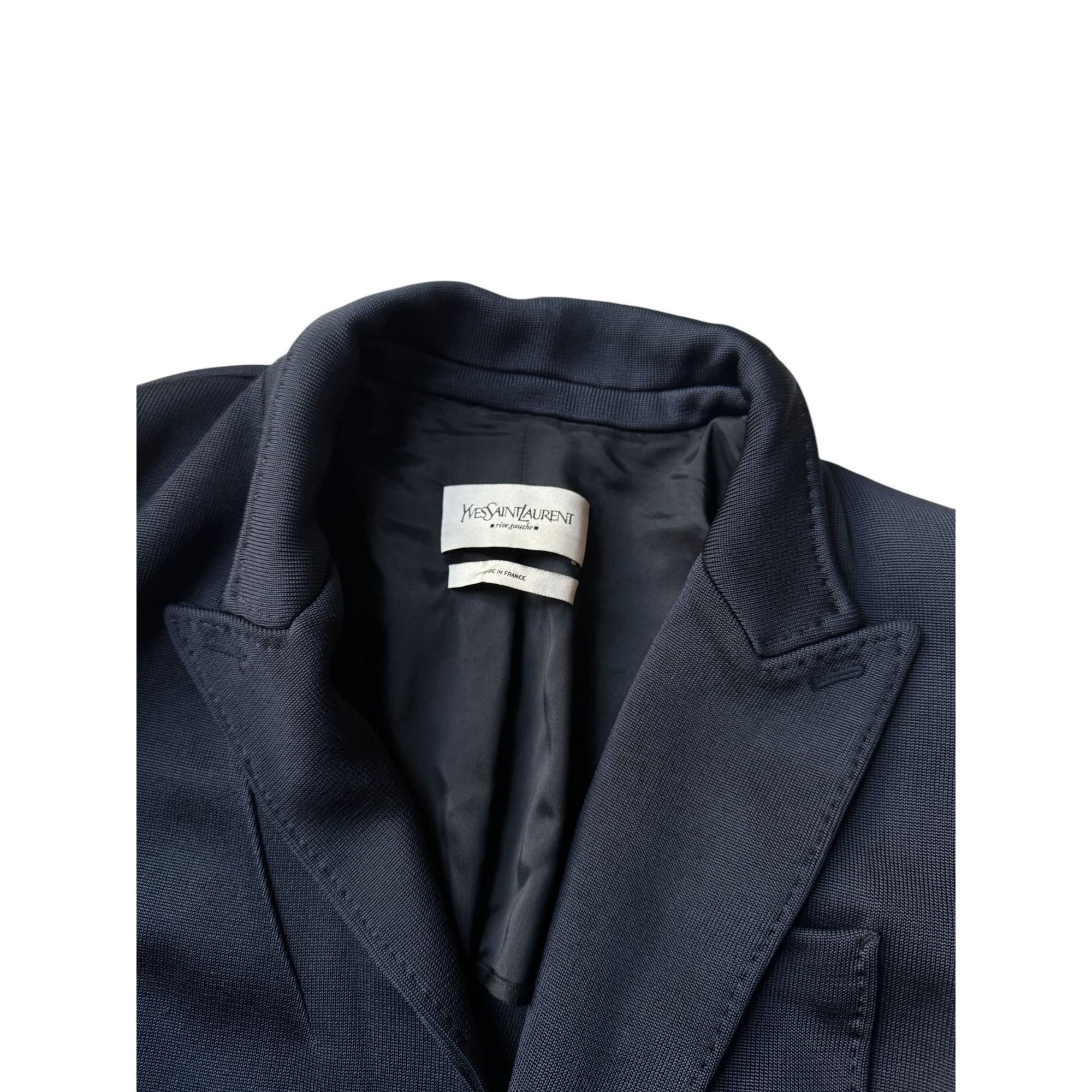 Tom Ford × Yves Saint Laurent Tom Ford Heavy Navy Blazer Jacket Size L / US 10 / IT 46 - 5 Thumbnail