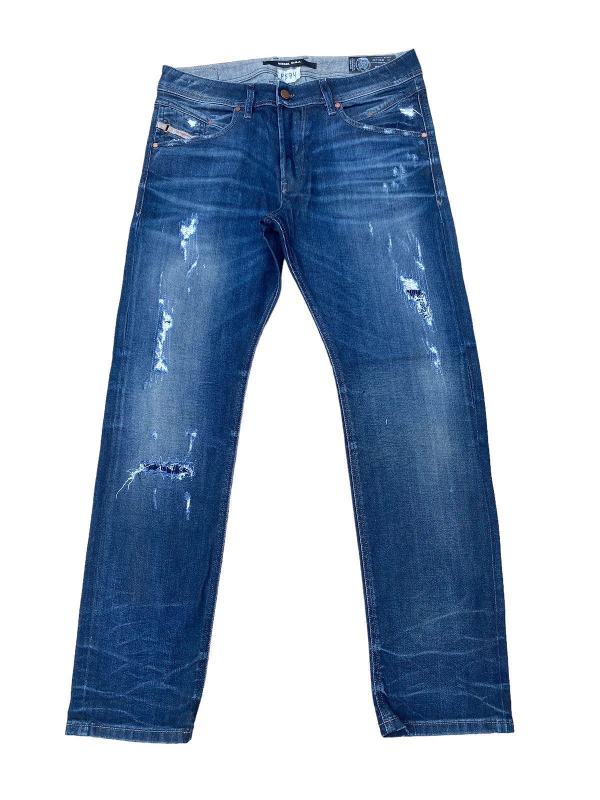 Diesel Distressed Diesel Belther Regular Slim Tappered Pant Size US 34 / EU 50 - 1 Thumbnail