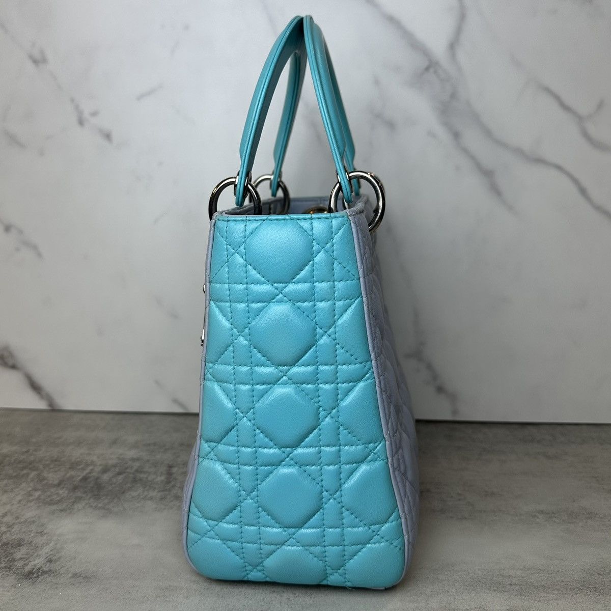 Dior Christian Dior Lambskin Cannage Medium Bi-Color Lady Dior Size ONE SIZE - 5 Thumbnail