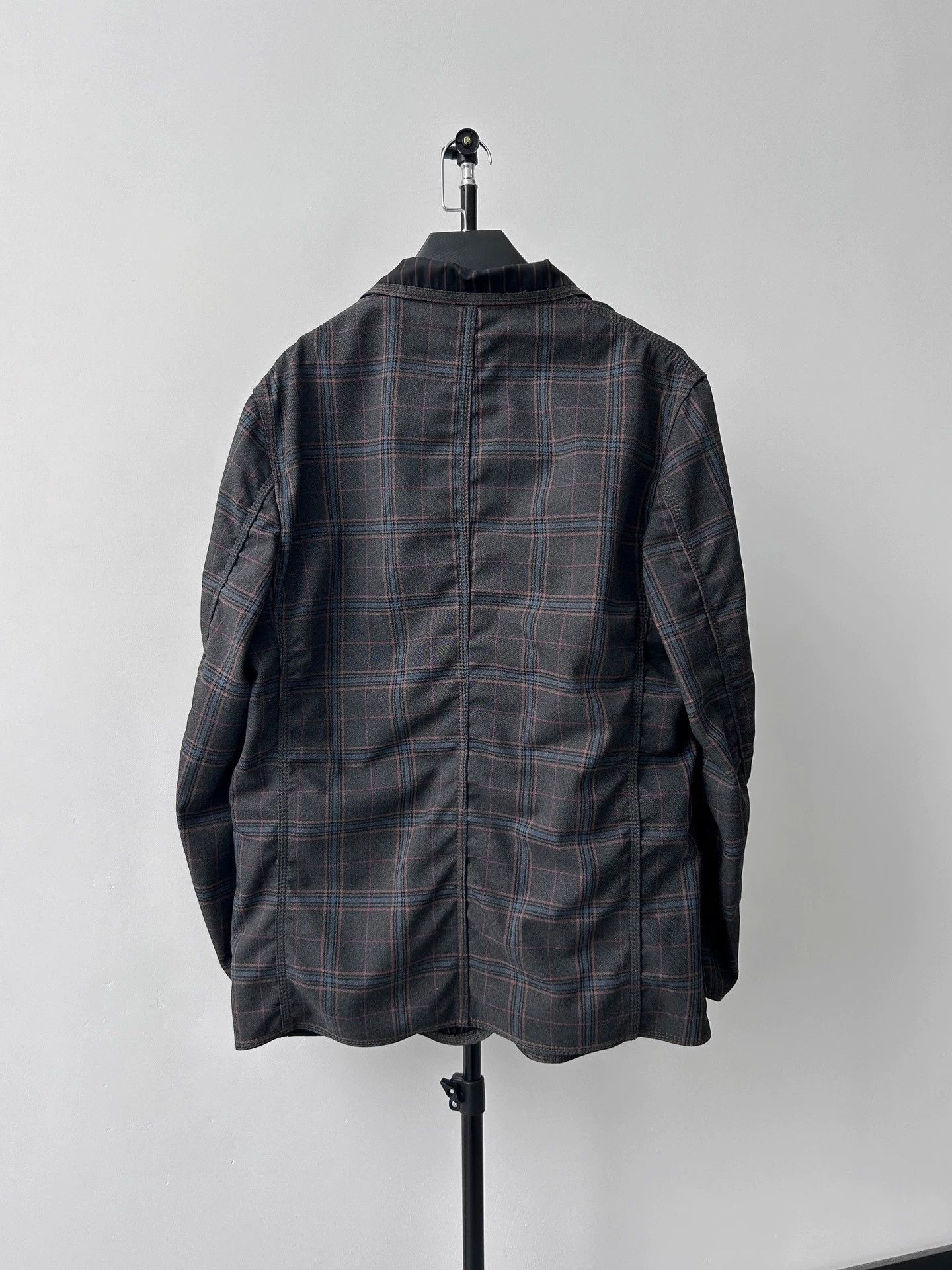 Comme des Garcons Comme des Garçons Pleated Check Blazer M Size US M / EU 48-50 / 2 - 2 Thumbnail
