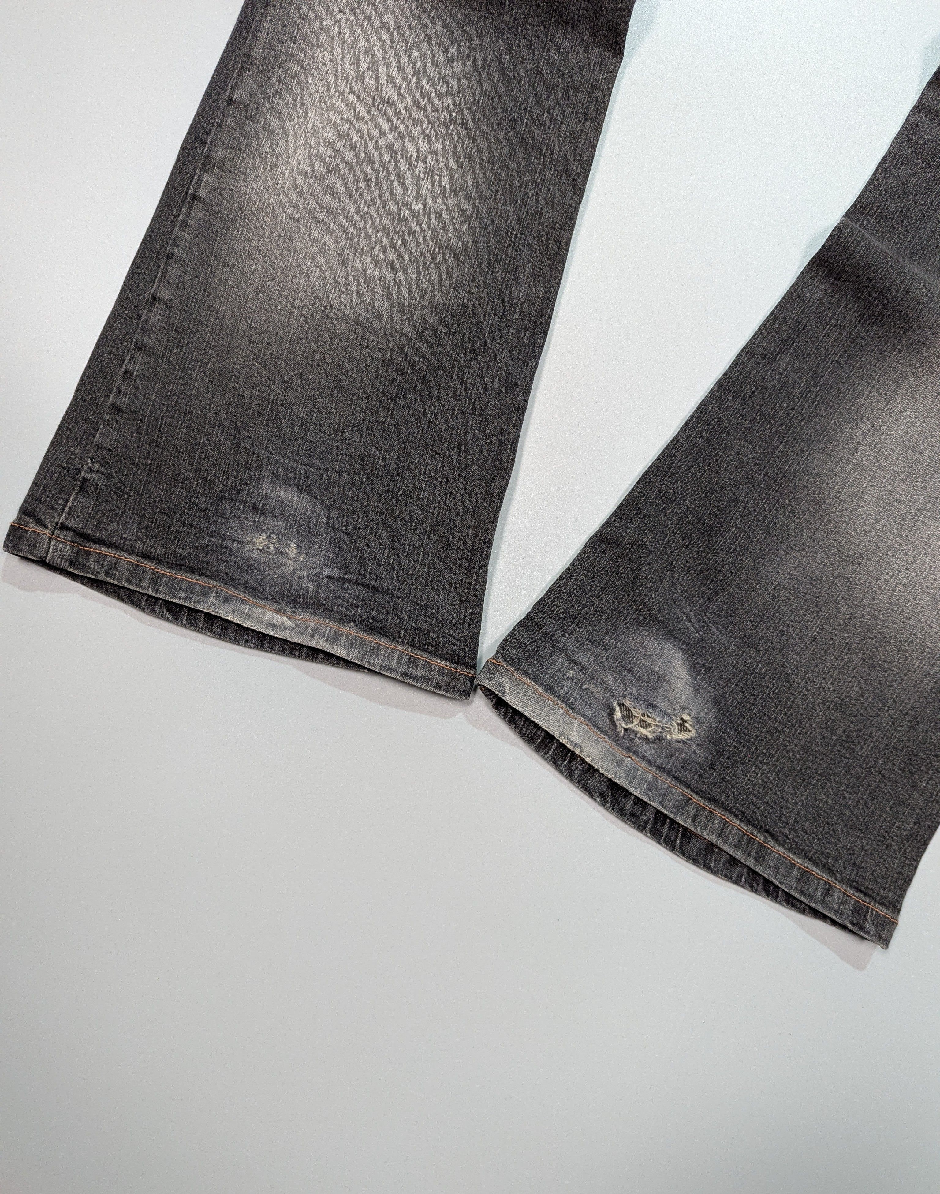 Miss Sixty × Vintage MISS SIXTY Style TOMMY VTG Women's Distressed Flared Jeans Size 29" - 9 Thumbnail
