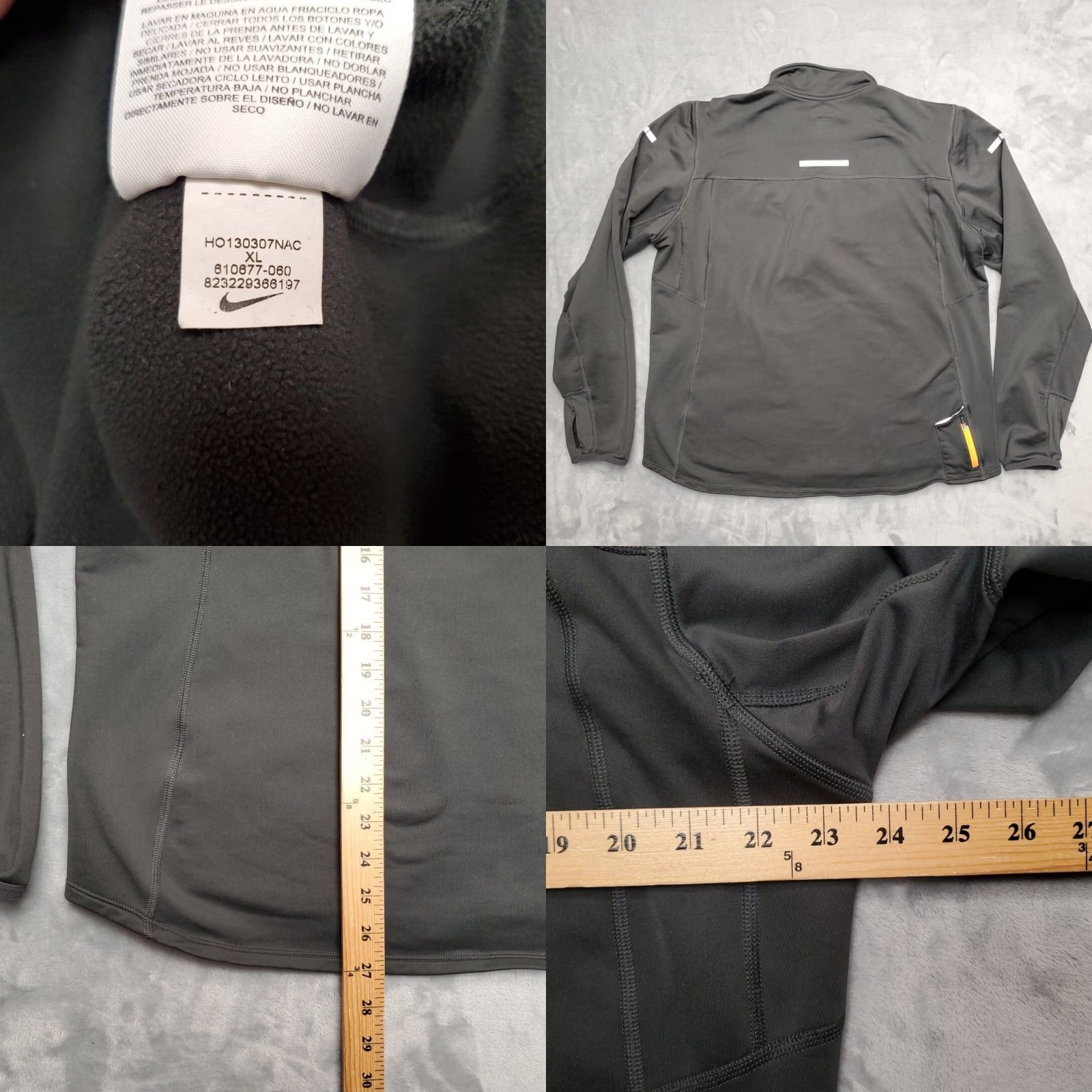 Nike VINTAGE Nike Running Pullover Mens Large Green Element Dri Fit 1/2 Zip Stretch Jogging Size US L / EU 52-54 / 3 - 8 Thumbnail