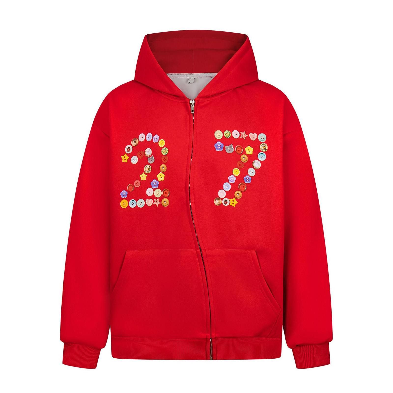 Japanese Brand Multi-Button "27" Zip Hoodie Size US M / EU 48-50 / 2 - 5 Thumbnail