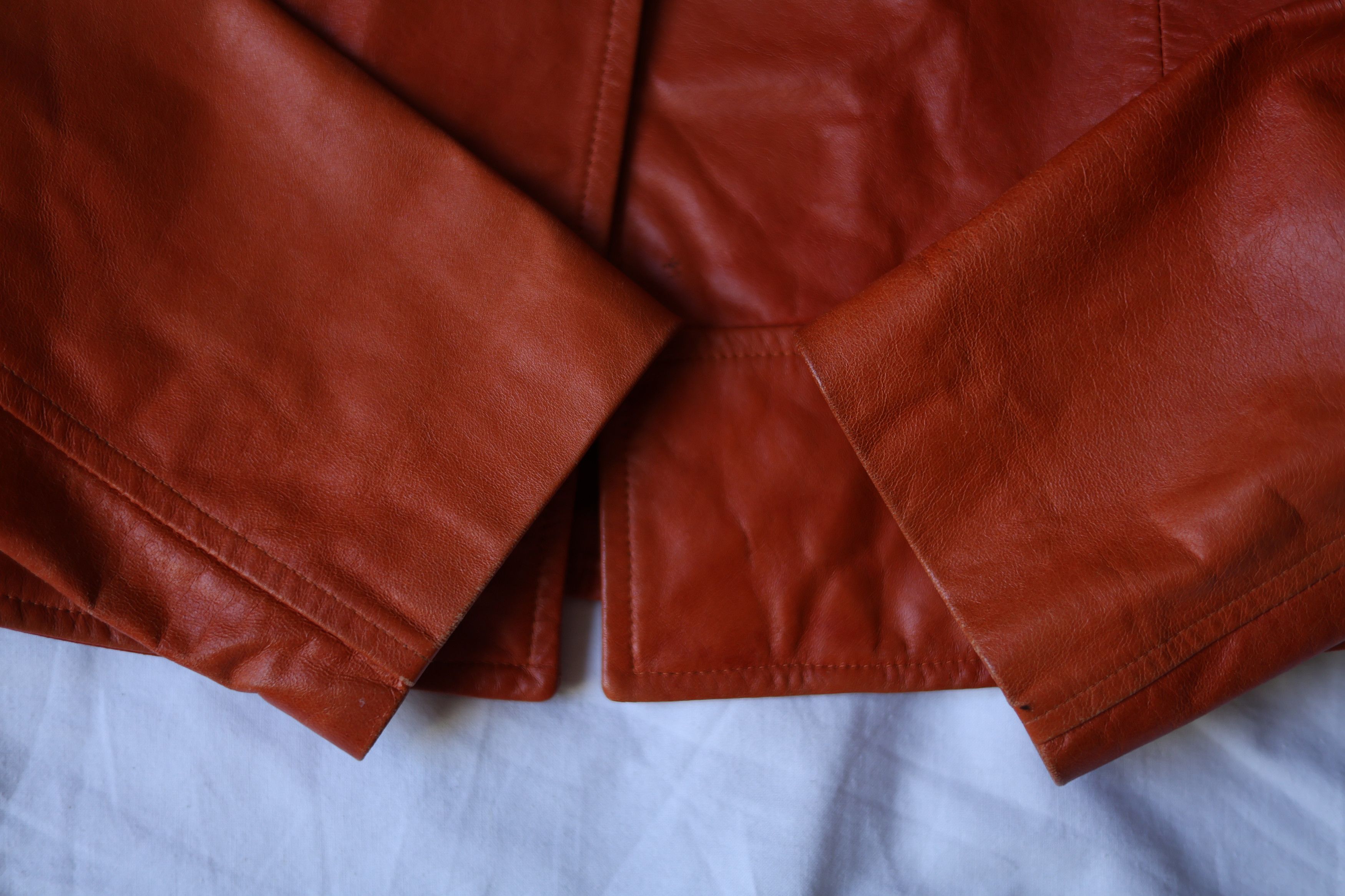 Other × Vintage Sprung Freres (Frères) vintage rust brown leather jacket Size S / US 4 / IT 40 - 2 Thumbnail