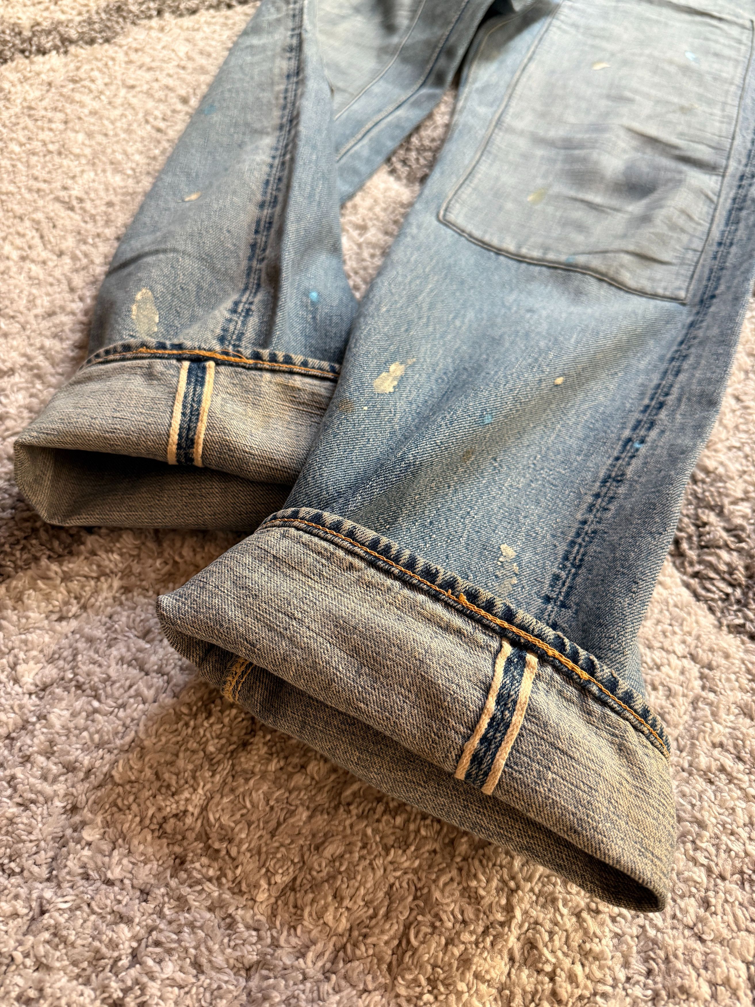 Japanese Brand × Vintage × Warehouse Warehouse Japan Double Knee Vintage Jeans Punk Grunge Chrome Size US 30 / EU 46 - 6 Thumbnail