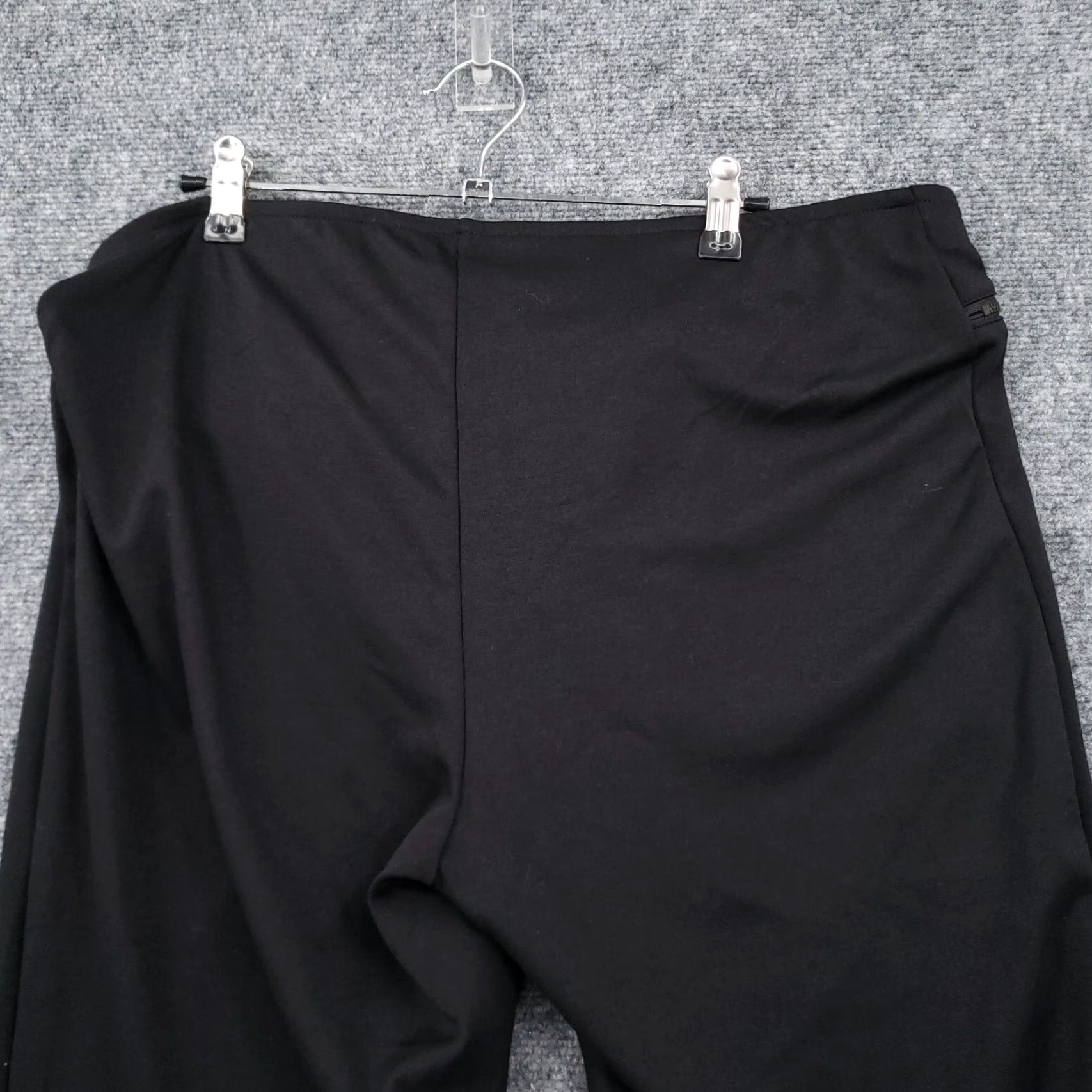 Vintage Rock & Republic Leggings Womens XL Black Mid-Rise Zip Accents Ankle Pull On Size 40" / US 18 - 6 Thumbnail
