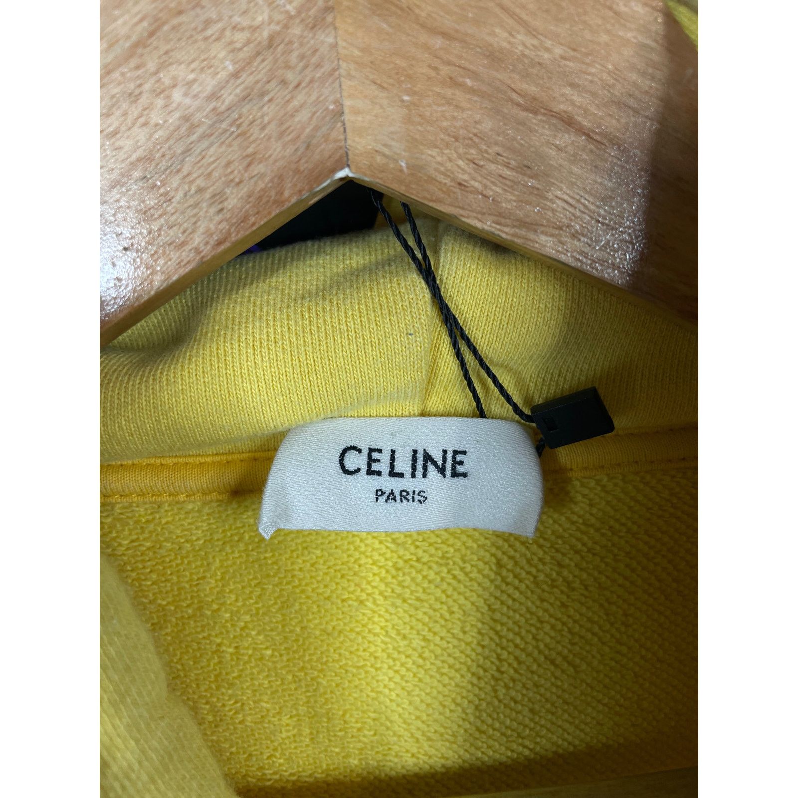 Celine Celine Core Logo Studded Yellow Hoodie Size US S / EU 44-46 / 1 - 2 Thumbnail